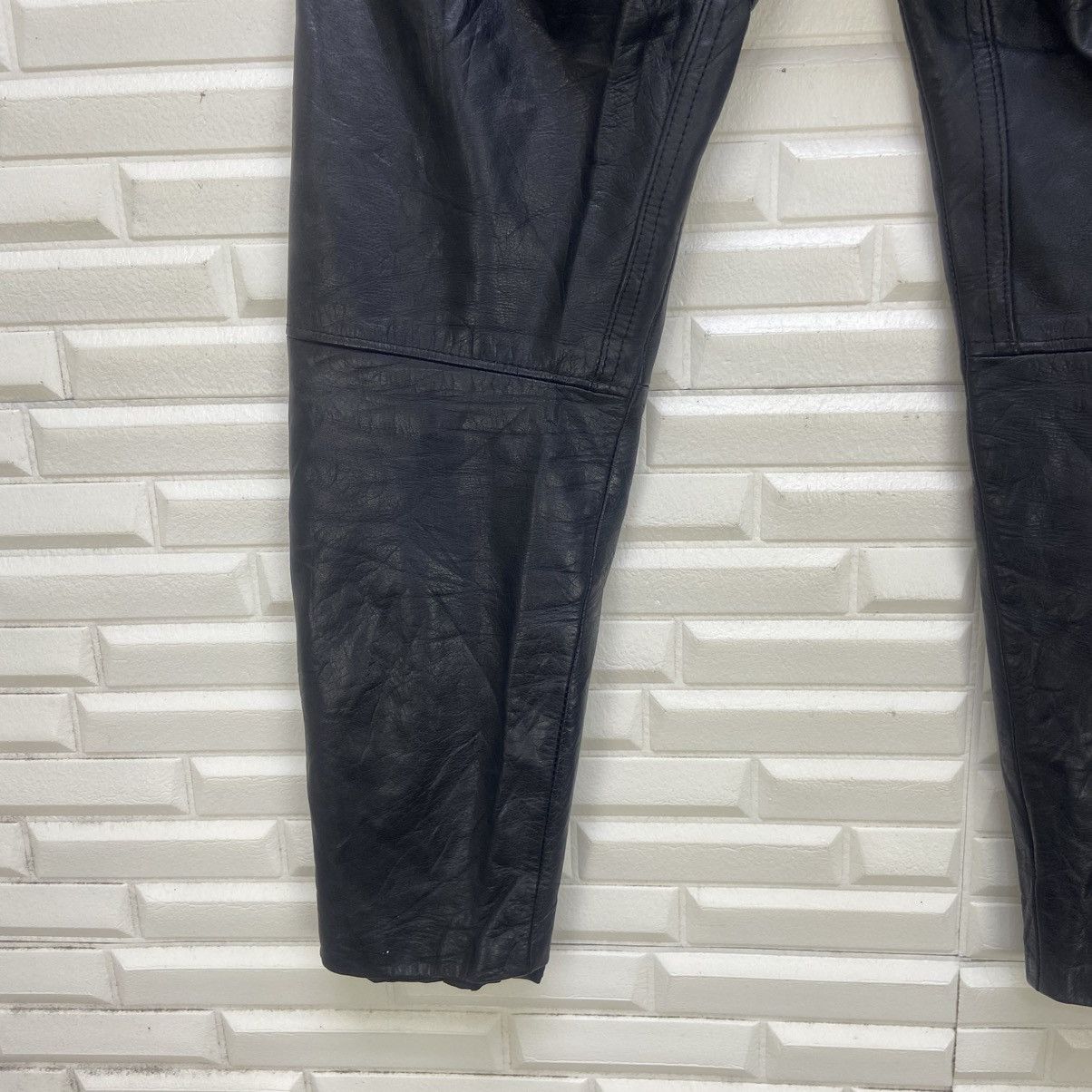 Japanese Brand Vintage Japanese Brand Fremantle Lace Leather Biker Pants Size US 30 / EU 46 - 18 Thumbnail
