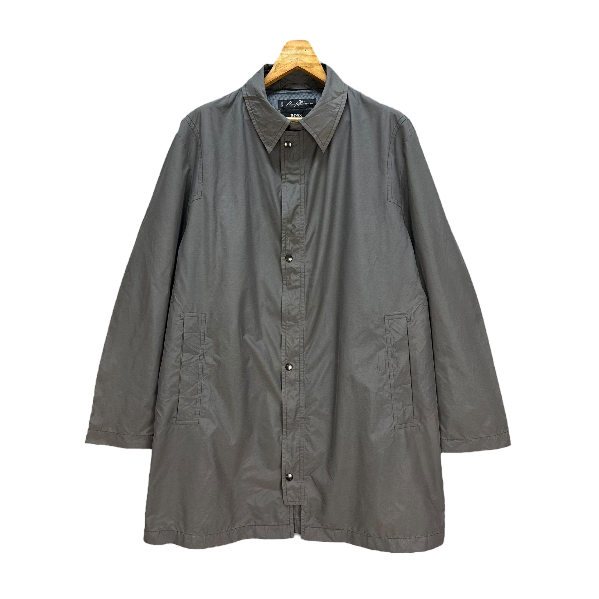 Hugo Boss HUGO BOSS Hooded Light Coat Jacket #A59-1362 Size US L / EU 52-54 / 3 - 1 Thumbnail