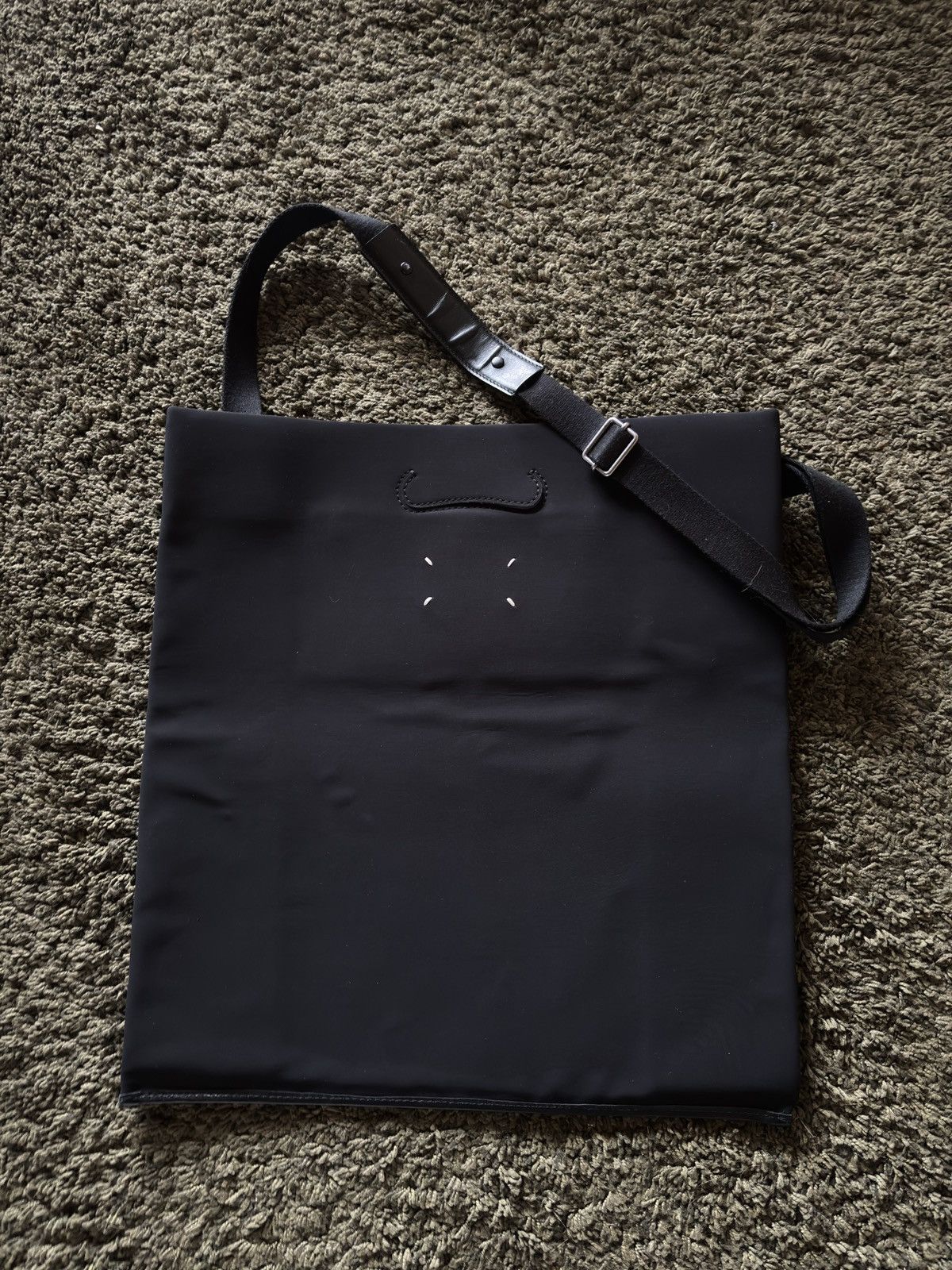 Ss16 Maison Margiela Black Xxl Tote/shoulder Bag, Men's