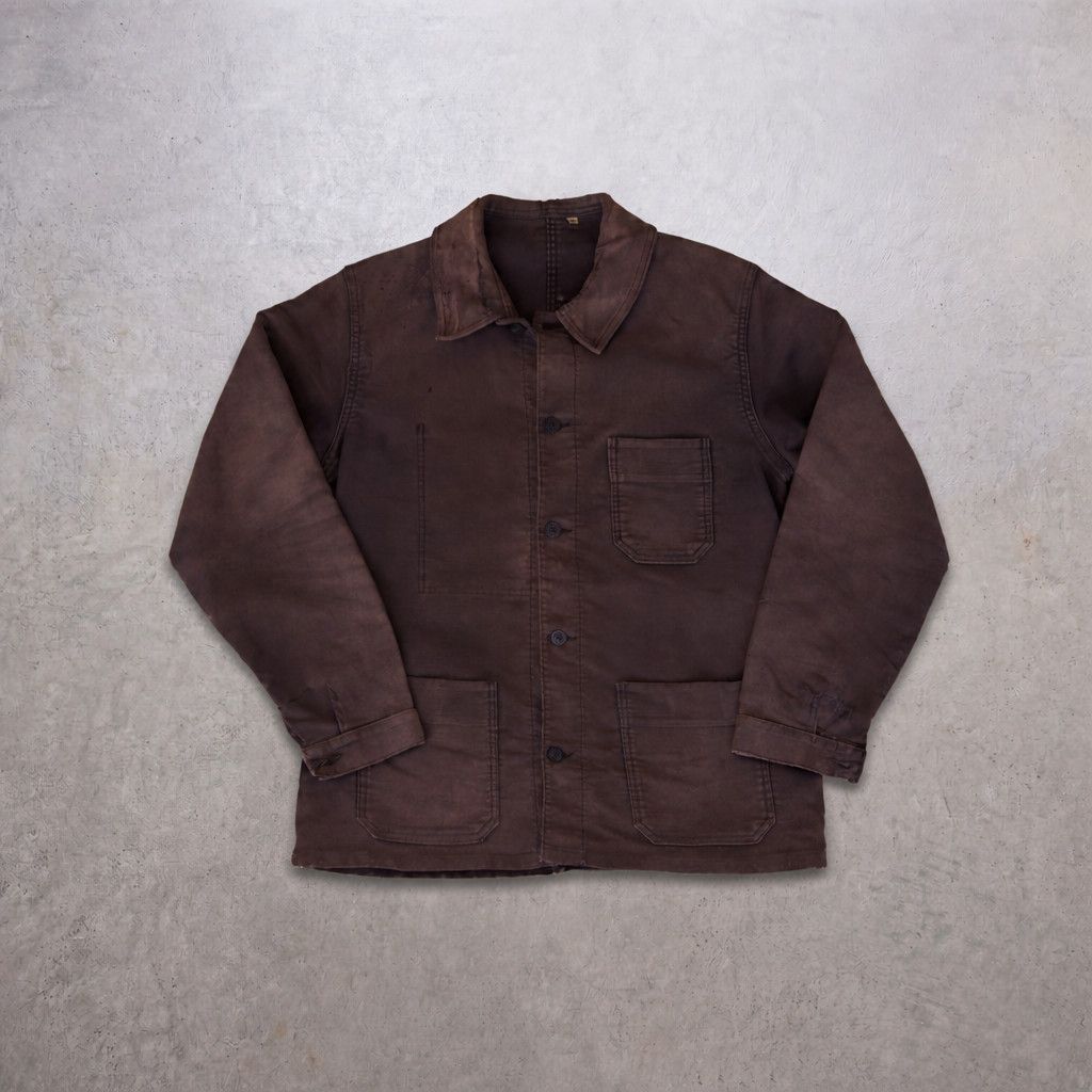 Vintage Vintage 50s French Chore Jacket Size US M / EU 48-50 / 2 - 1 Thumbnail