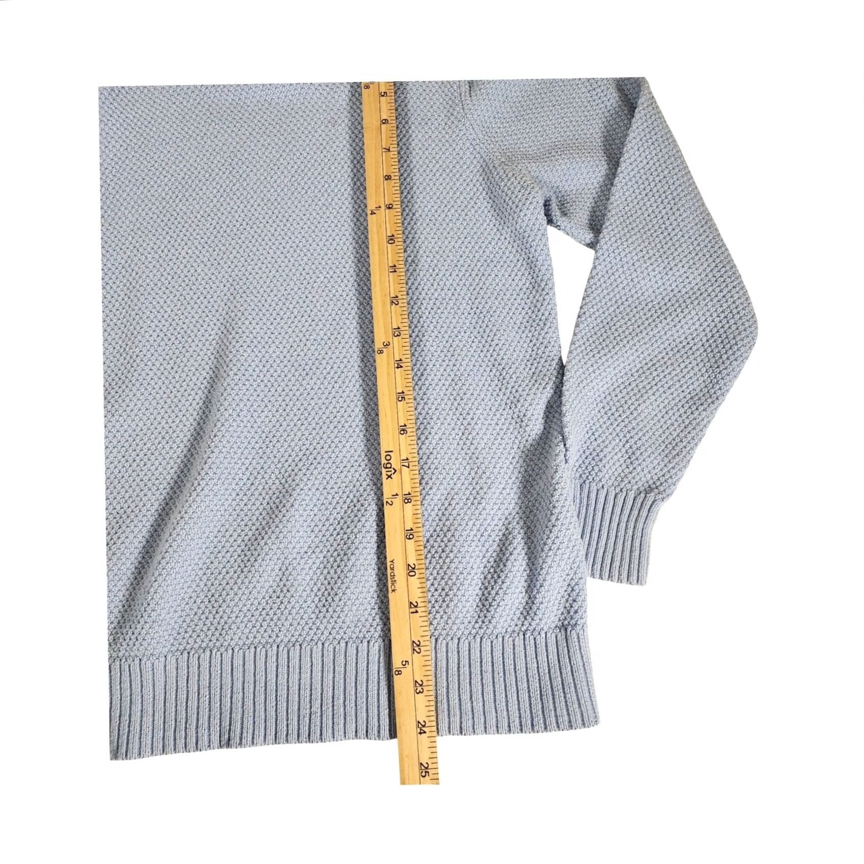 Croft & Barrow Croft & Barrow Mens Light Blue Textured Popcorn Knit Crewneck Sweater Medium Size US M / EU 48-50 / 2 - 4 Thumbnail