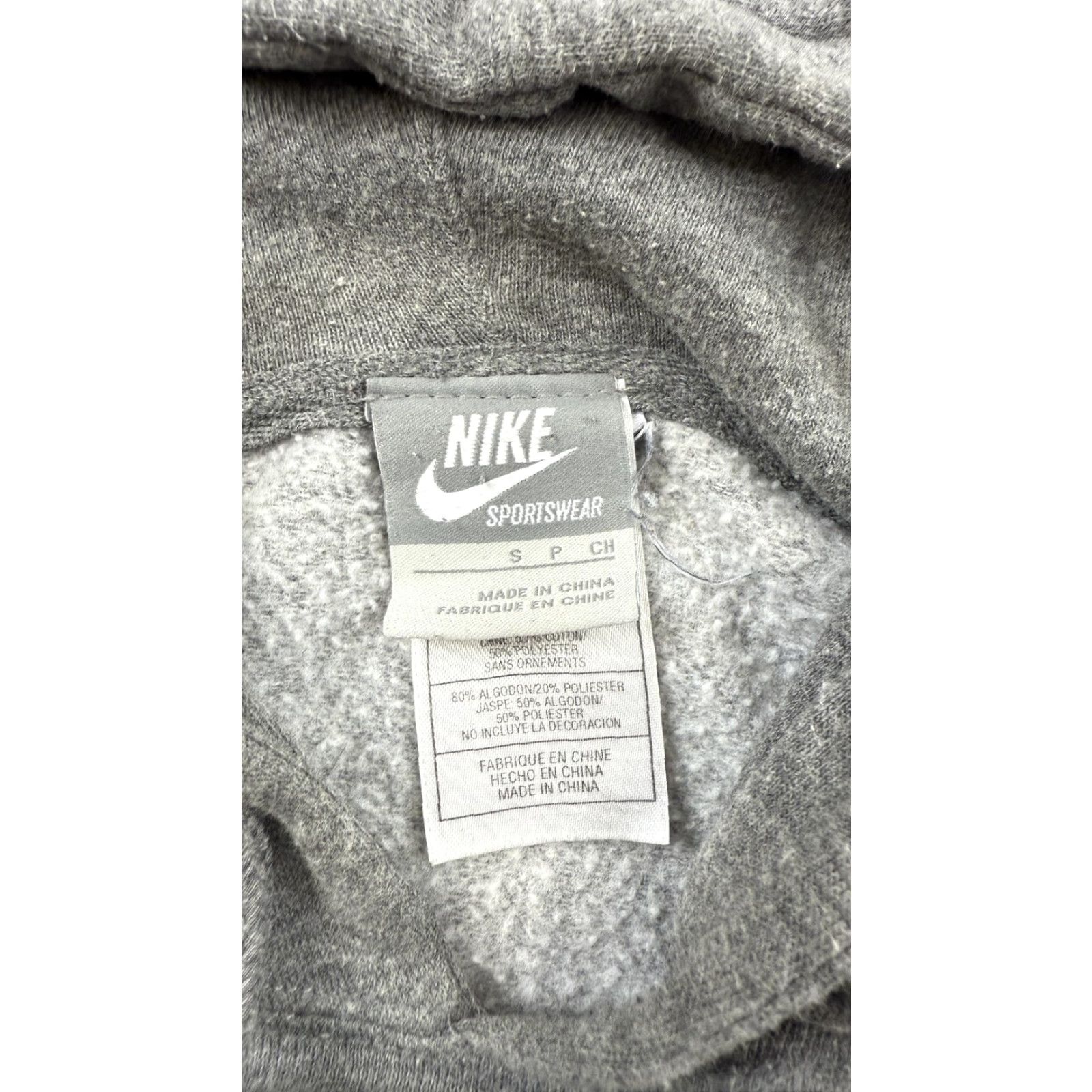 Nike VINTAGE Nike Hoodie Mens Small Gray THE RUN Pullover Sweatshirt Sportswear Size US S / EU 44-46 / 1 - 3 Thumbnail