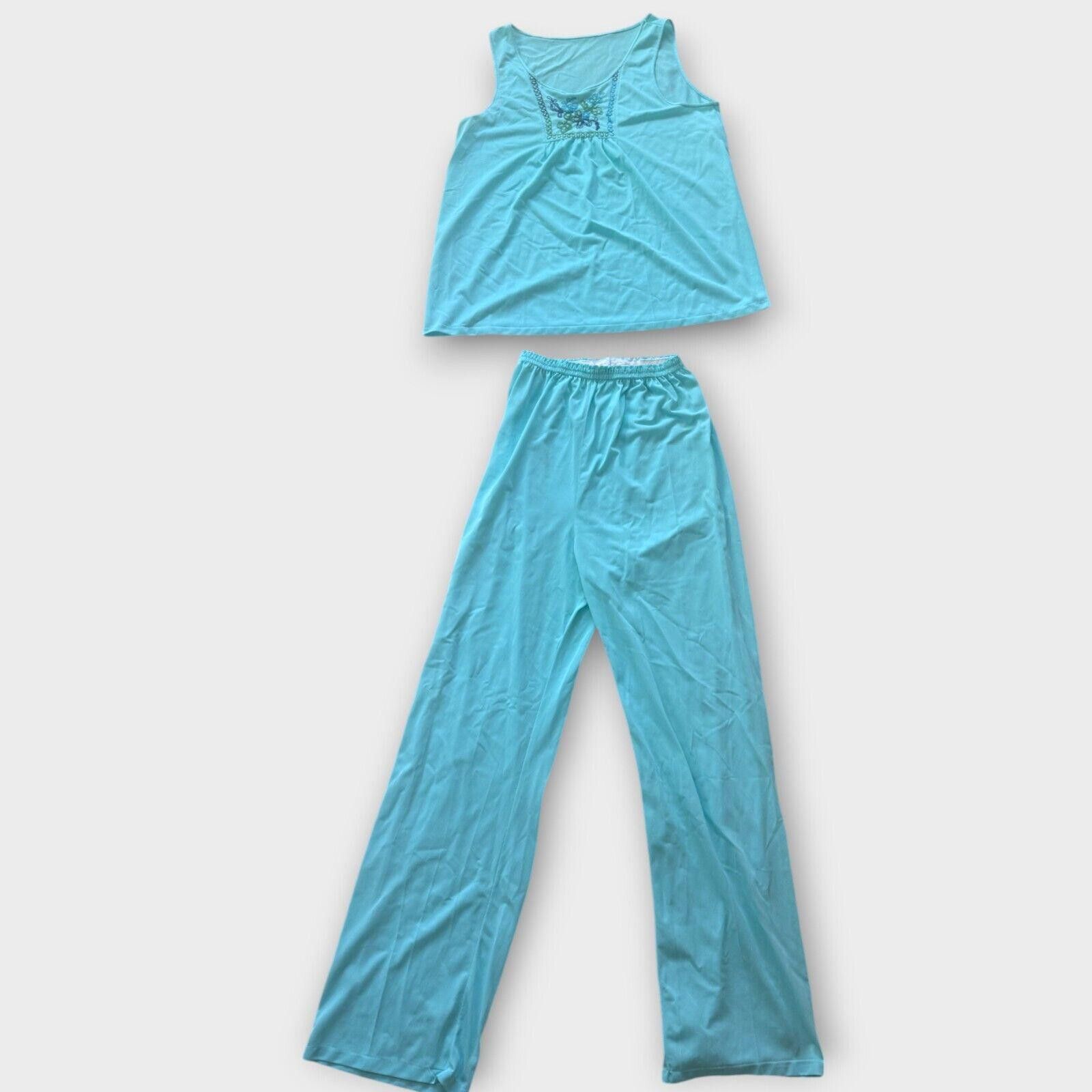JCPenney Vintage Jc Penney Union Made Blue Pajama Set ILGWU Size S / US 4 / IT 40 - 2 Thumbnail
