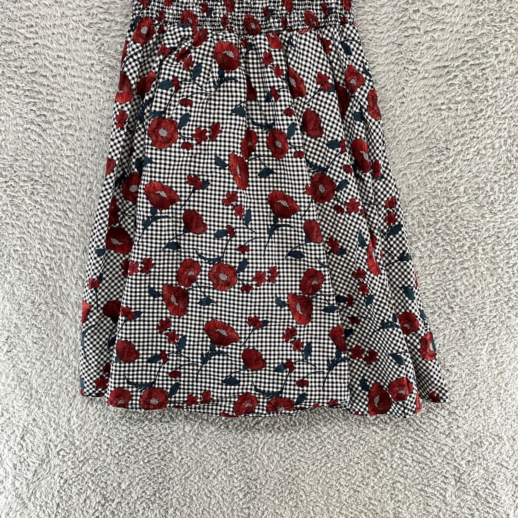 Vintage VINTAGE City Chic Dress Womens XS/14 Off Shoulder Gingham Floral Pockets Fit Flare Size XL / US 12-14 / IT 48-50 - 3 Thumbnail