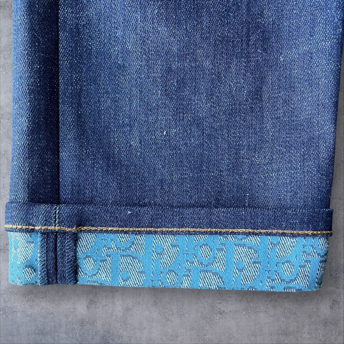 Dior USED CHRISTIAN DIOR CUFF DENIM JEANS SLIM 17.5 SIZE 34 Size US 34 / EU 50 - 2 Thumbnail