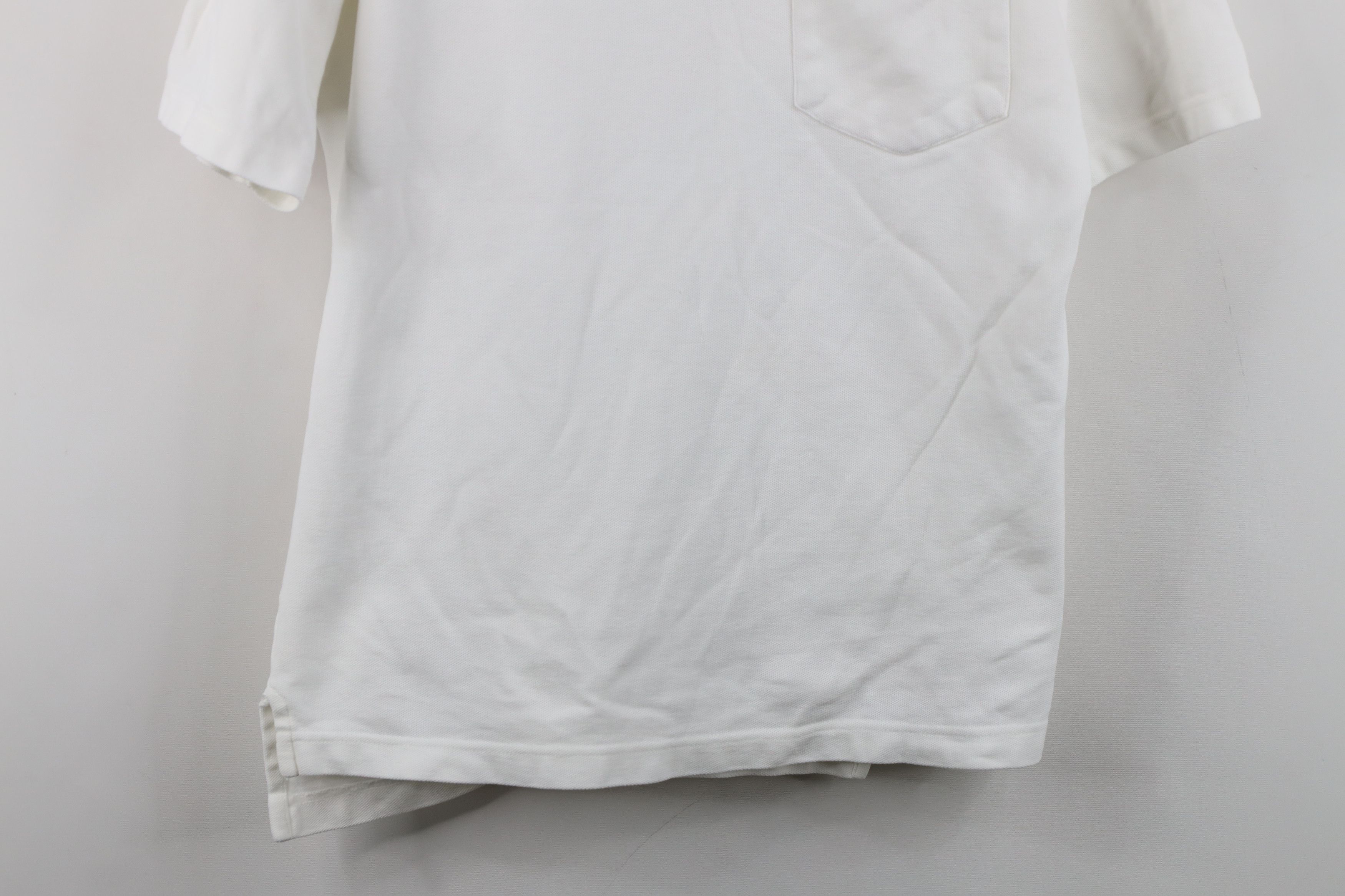 Lands' End Vintage 90s Lands End Knit Collared Golf Polo Shirt White Size US M / EU 48-50 / 2 - 3 Thumbnail