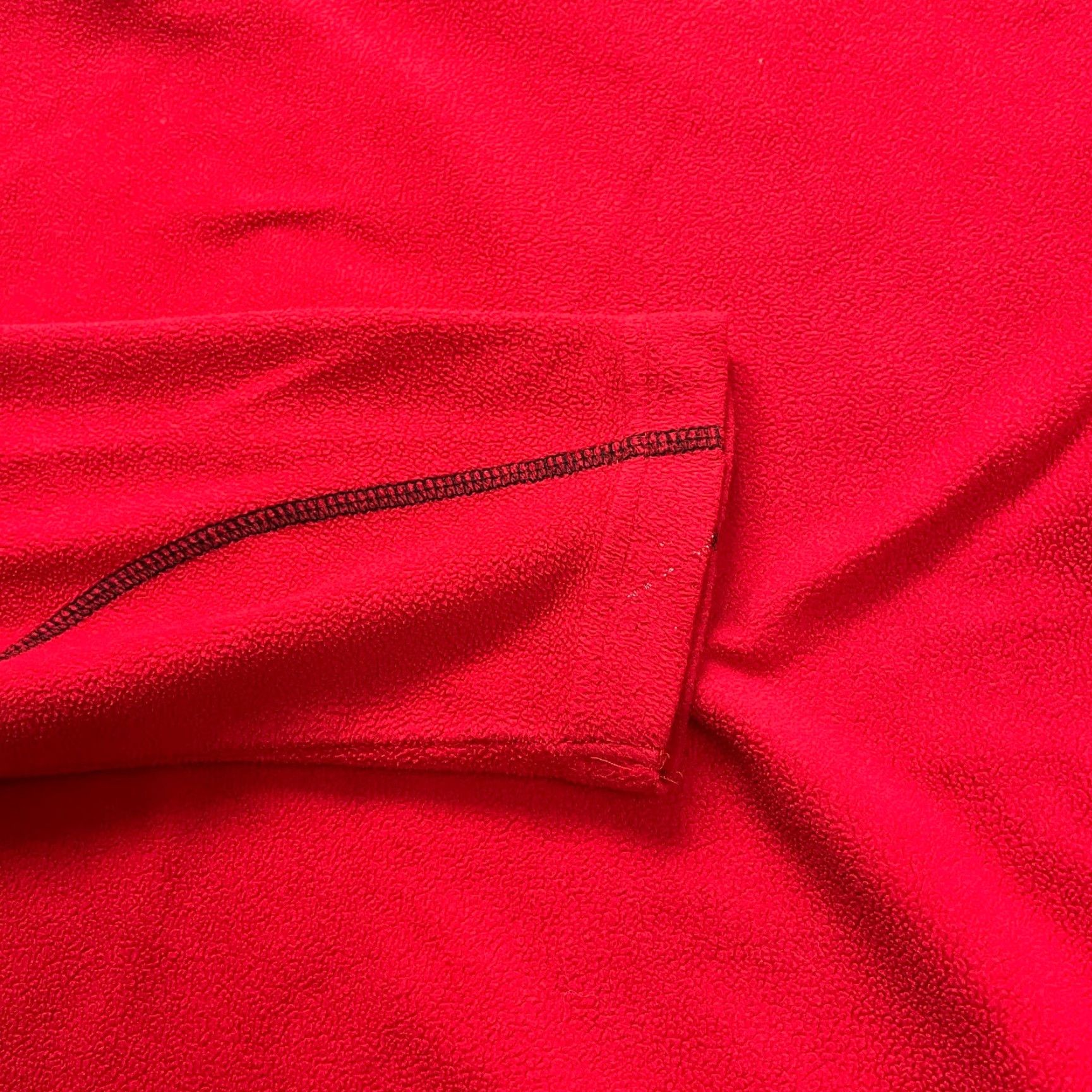 Vintage Columbia Mens Sweatshirt Red 1/4 Zip High Neck Fleece Jacket Outdoor 100% Polyester Stand-Up Collar Long Sleeve Mid-Length Regular Jacket Basic Size US M / EU 48-50 / 2 - 6 Thumbnail
