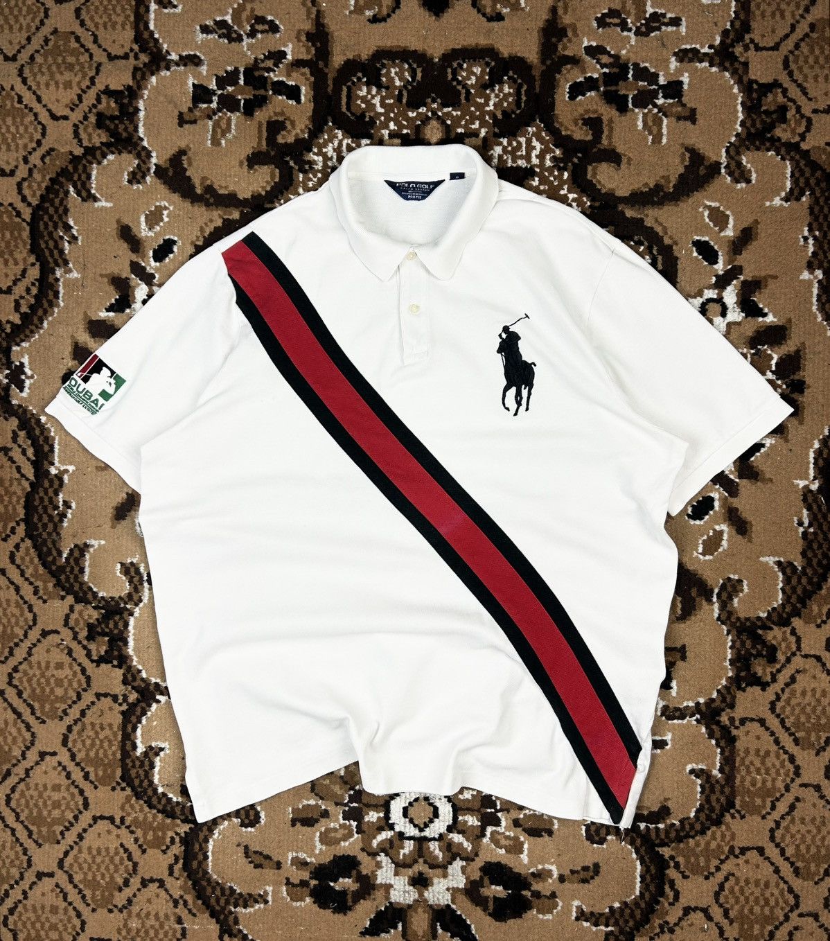 Rare Vintage Polo Ralph Lauren Golf Polo Shirt Dubai Y2k