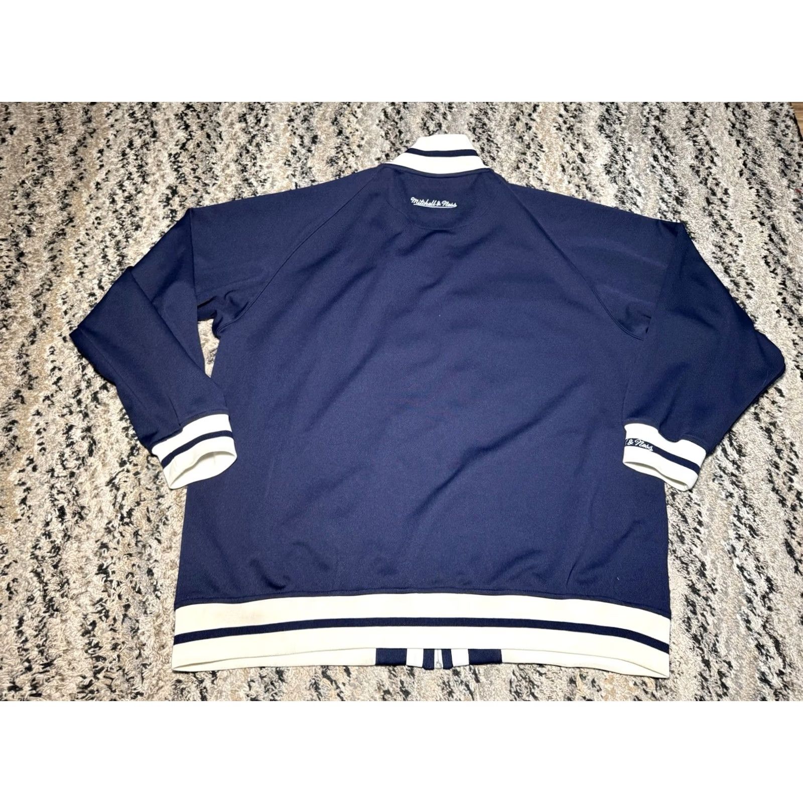 Mitchell & Ness Mitchell & Ness Track Jacket Penn State Nittany Lions PSU Blue XL Zip Up Collage Vault Men Sports Gym & Training 27in Wide 30in Long Zipped Pockets Size US XL / EU 56 / 4 - 4 Thumbnail