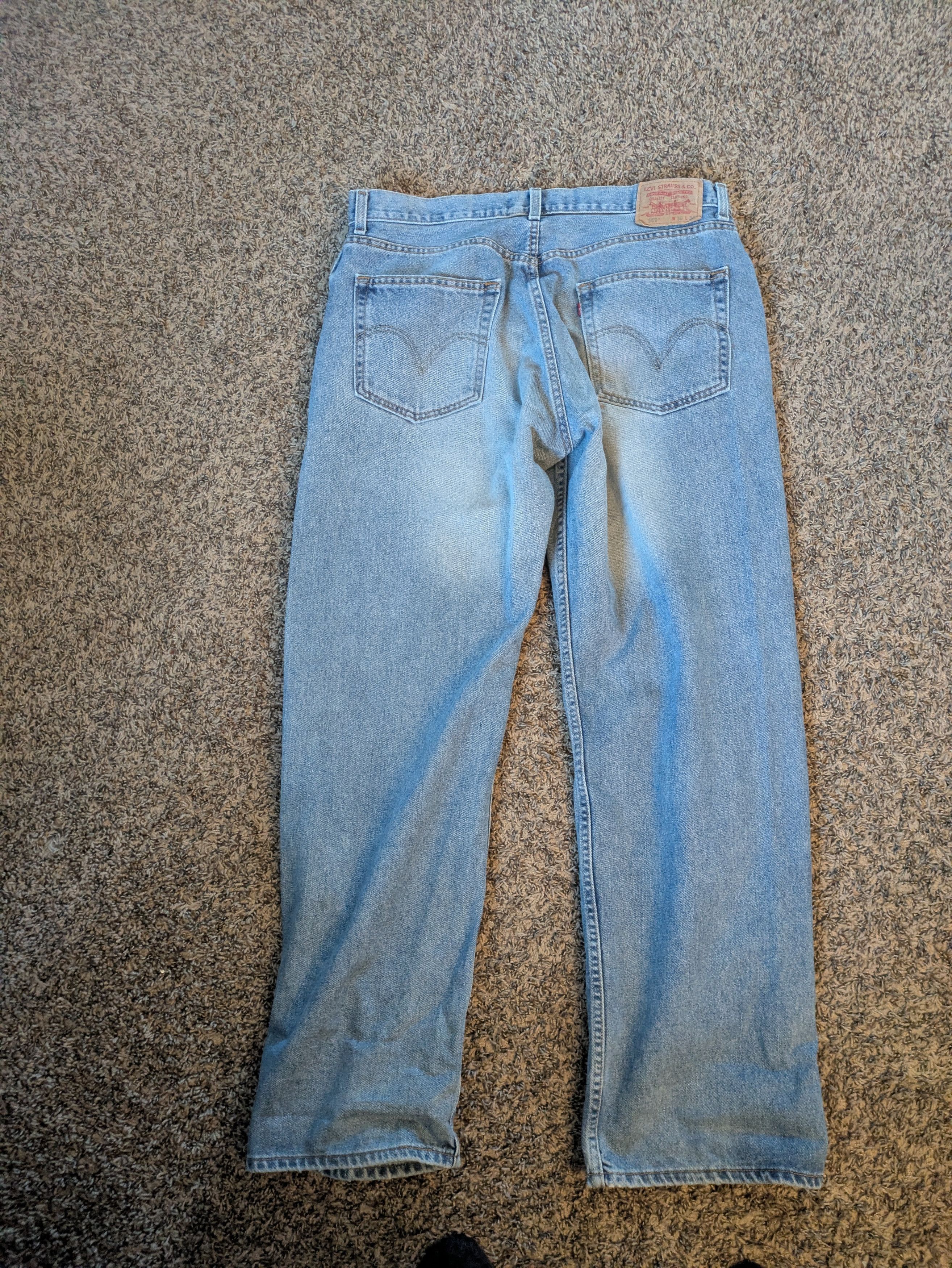 Levi's Vintage Clothing Vintage Y2K Levi’s Strauss 569 Loose Straight Denim Jeans Size US 36 / EU 52 - 2 Thumbnail