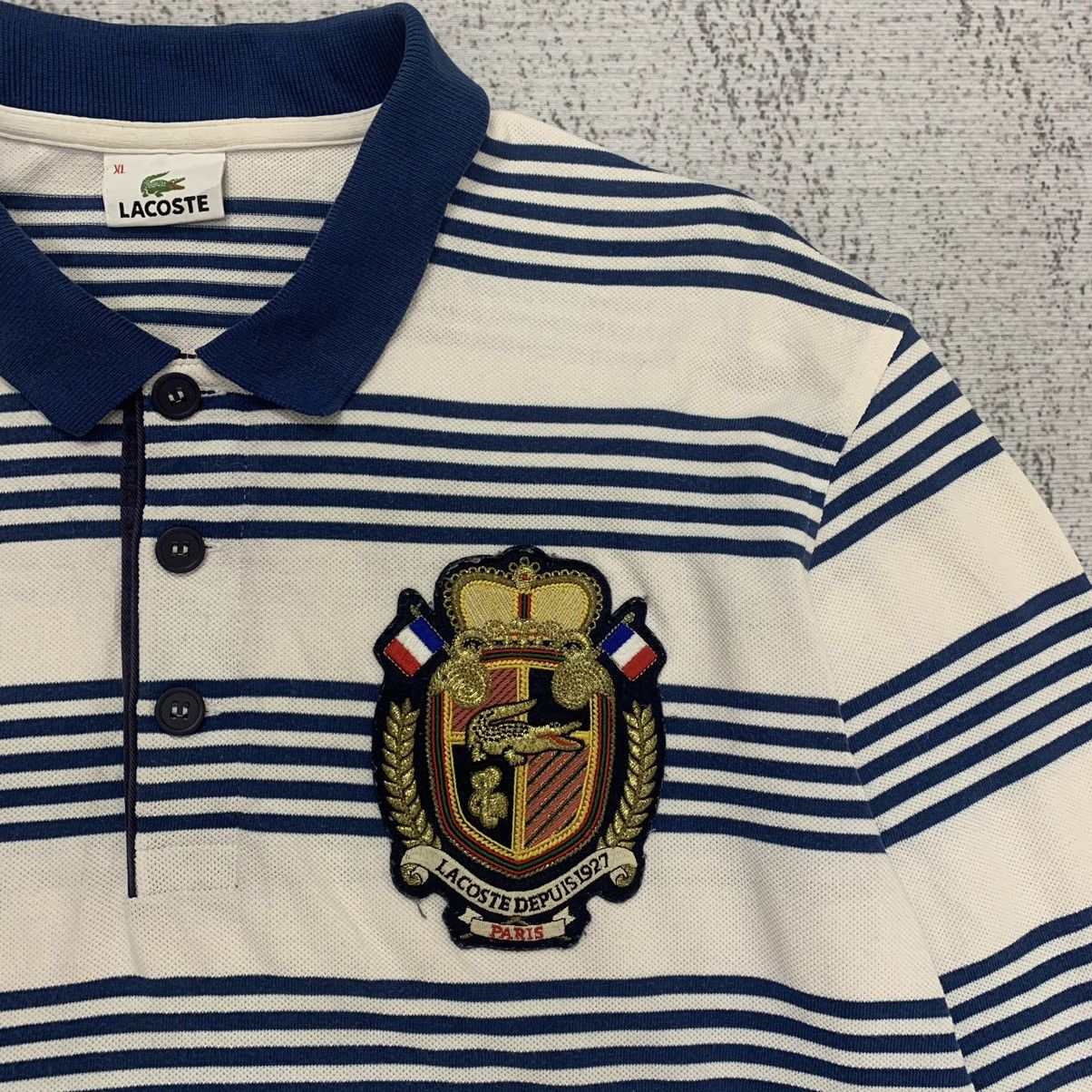 Designer × Lacoste Lacoste Stripe Longsleeve Polo Tee Size US XL / EU 56 / 4 - 3 Thumbnail