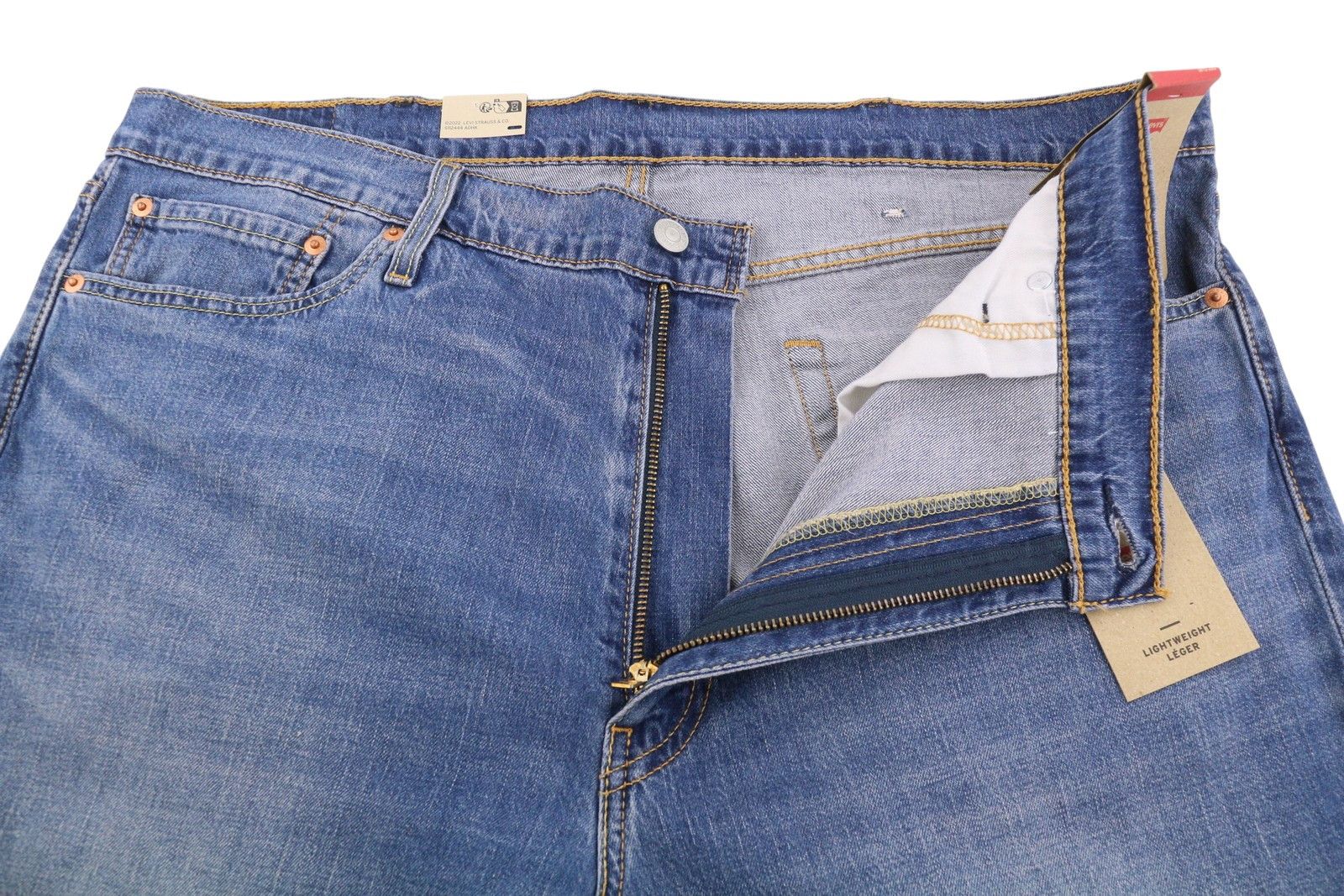 Levi's 511 W40/L32 Blue Faded Lightweight Stretch Jeans 87073 Size US 40 / EU 56 - 4 Thumbnail