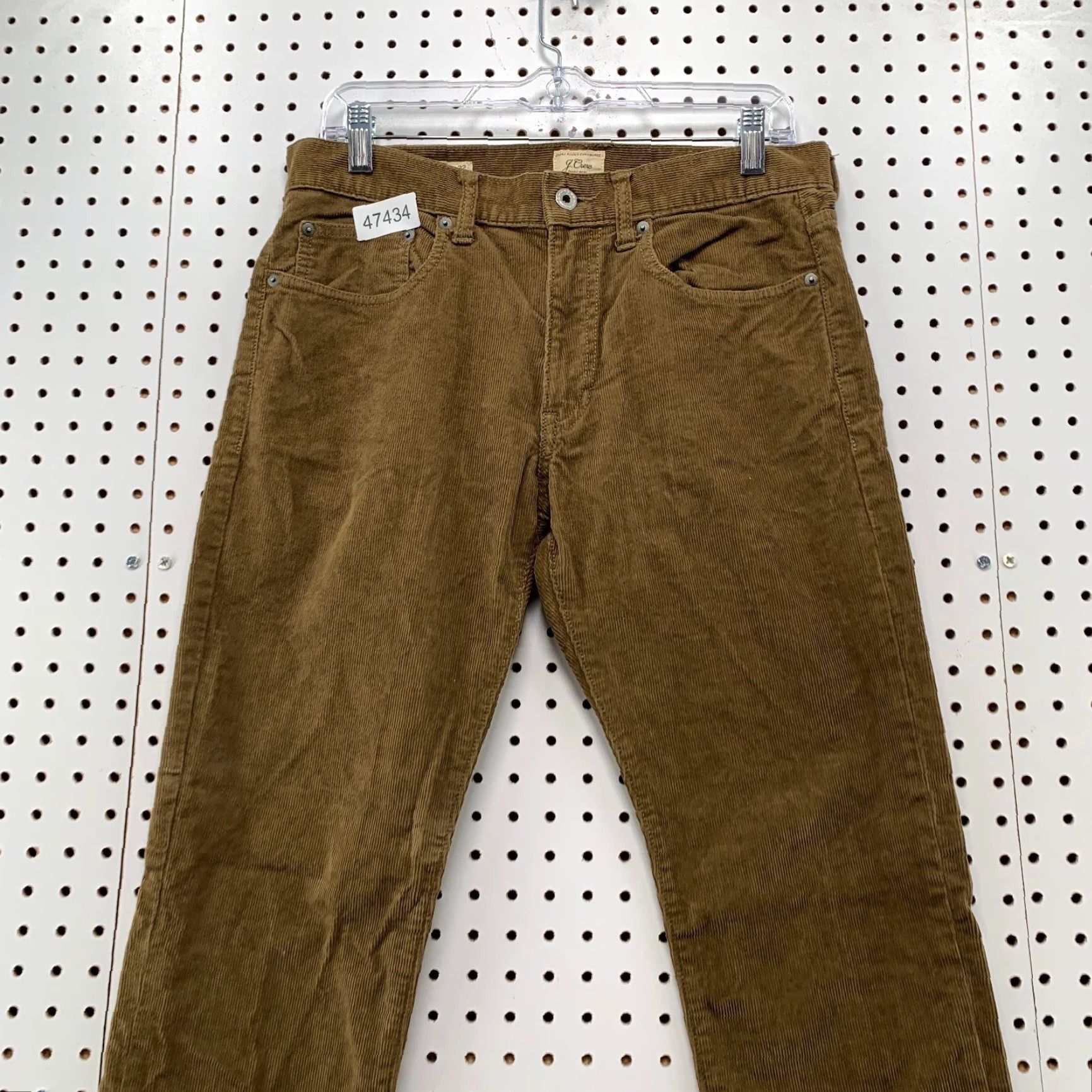 Vintage J Crew Corduroy Chino Pants Mens 31X32 Brown Straight Fit 484 Size US 31 - 4 Thumbnail