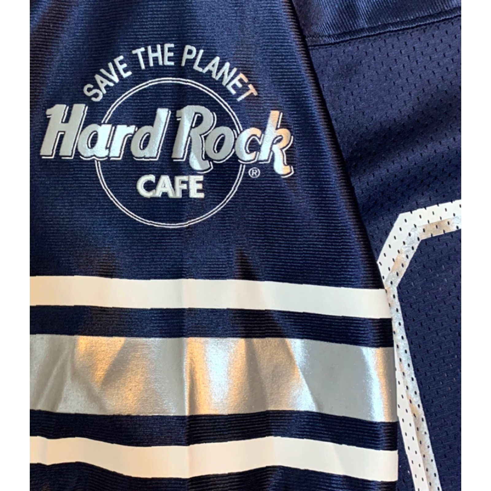 Hard Rock Cafe VINTAGE Hard Rock Cafe New York Football Jersey Shirt Men S Nylon 90s Sportswear Blue Made in USA NEW NOS Size US S / EU 44-46 / 1 - 5 Thumbnail