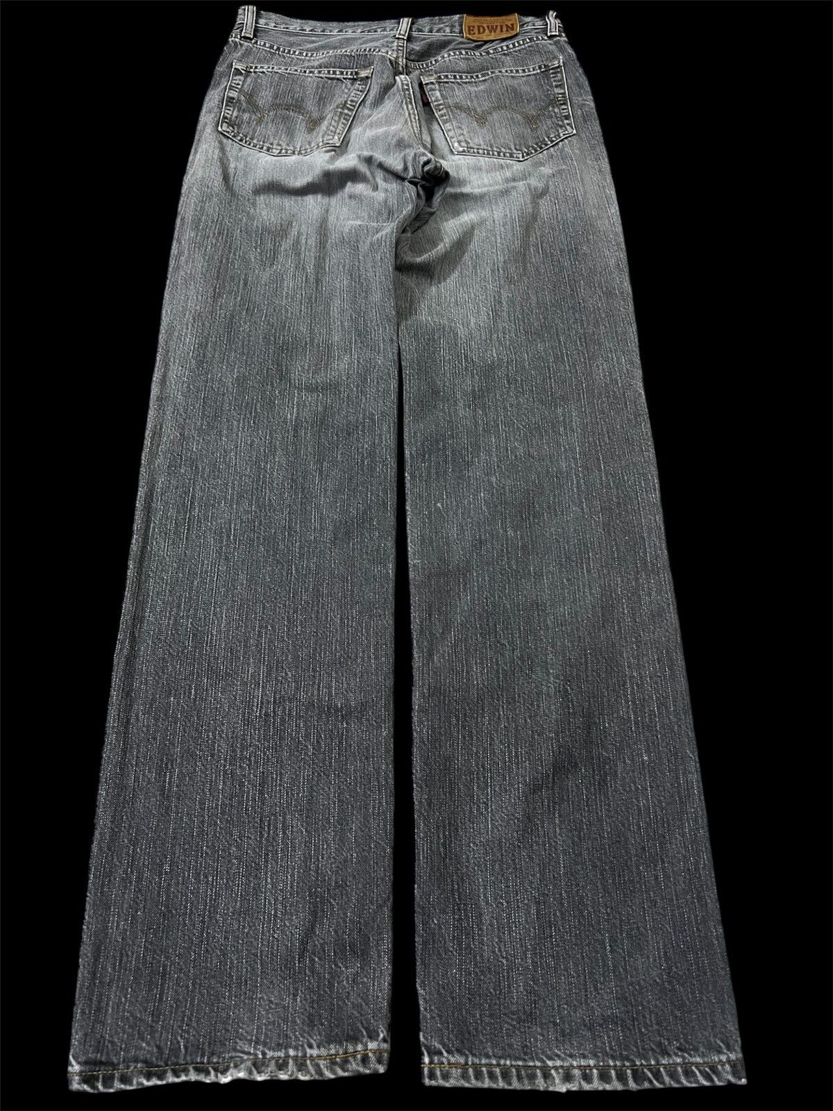 Edwin × If Six Was Nine × Japanese Brand EDWIN 503 FADED BLACK DISTRESSED JEANS VERY RARE Size US 28 / EU 44 - 2 Thumbnail