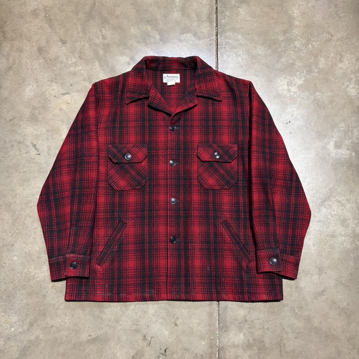 Woolrich Woolen Mills Vintage 60s Amana Woolen Mills Buffalo Plaid Jacket Shacket Size US XL / EU 56 / 4 - 5 Thumbnail