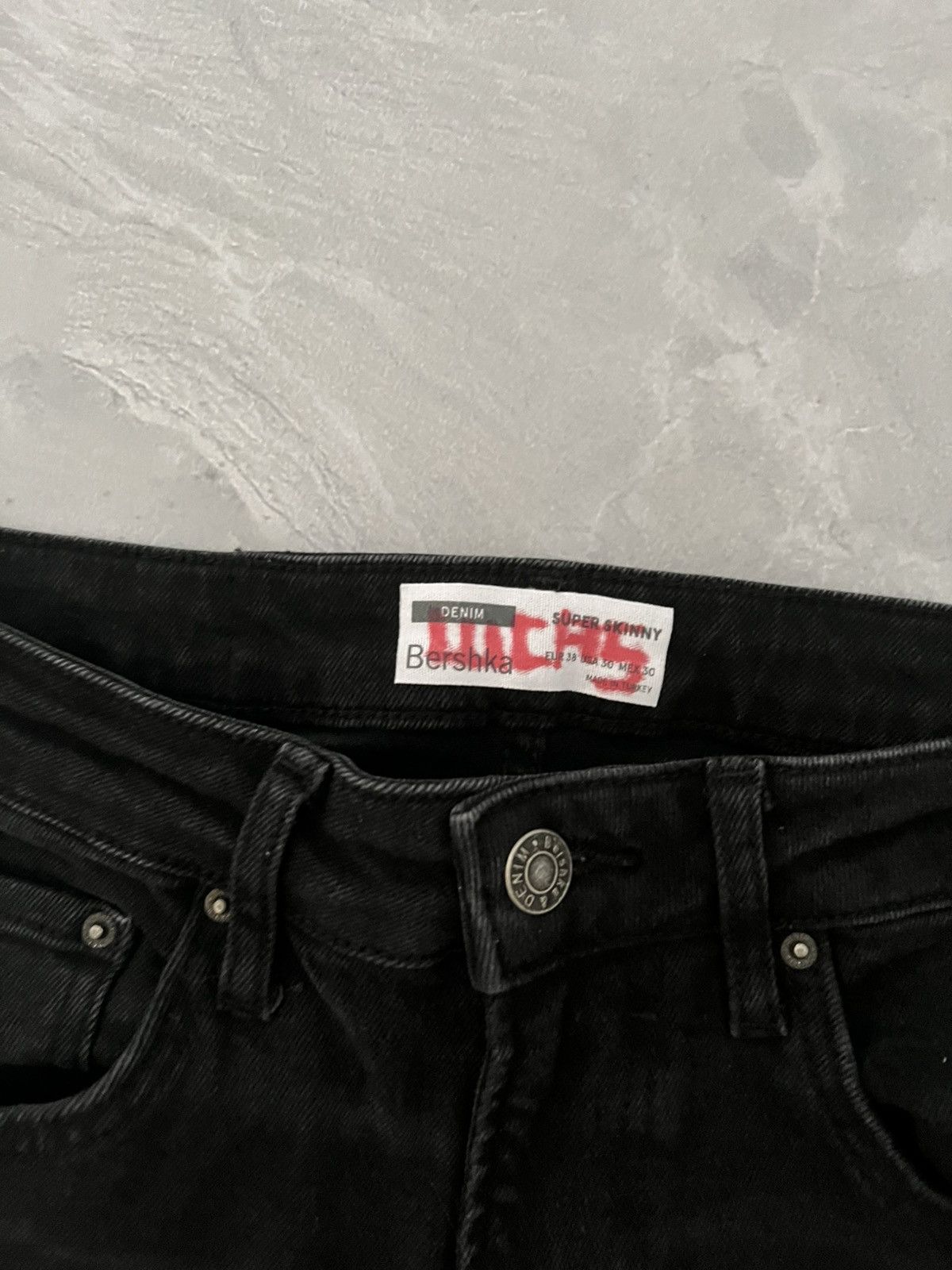 Vintage Vintage Glam Y2K Slim Jeans / Destroyed Wash Archive Dark Size US 30 / EU 46 - 5 Thumbnail