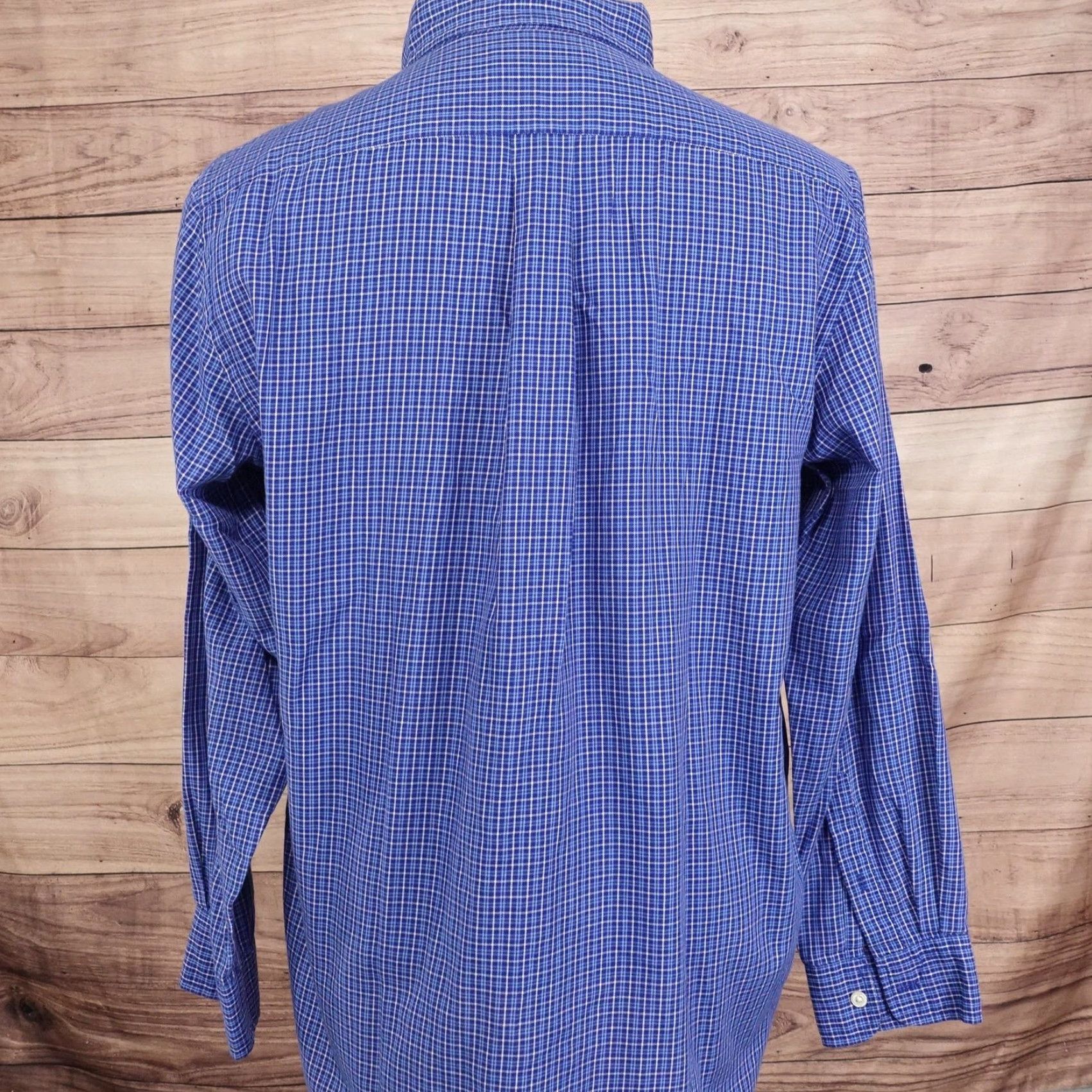 Chaps Chaps Shirt Mens Medium Blue Check Long Sleeve Button-Down Collar Crest Logo Casual Size US M / EU 48-50 / 2 - 4 Thumbnail