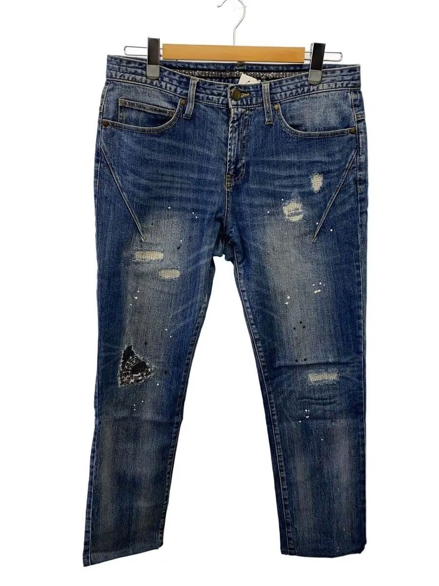 Number (N)ine NUMBER NINE LOVELESS GUILD PRIME DISTRESSED JEANS CROPPED Size US 33 - 1 Thumbnail