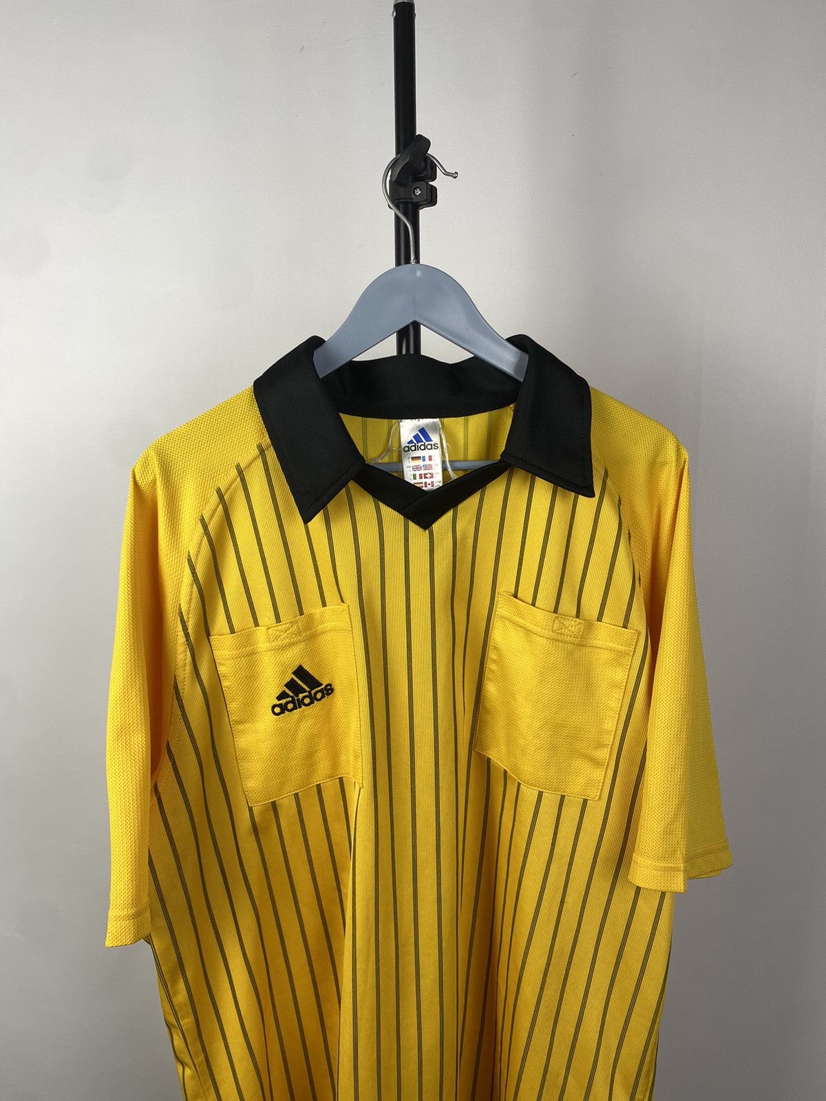 Adidas × Vintage Vintage Adidas Soccer Referee Polo Shirt Jersey Size US L / EU 52-54 / 3 - 2 Thumbnail
