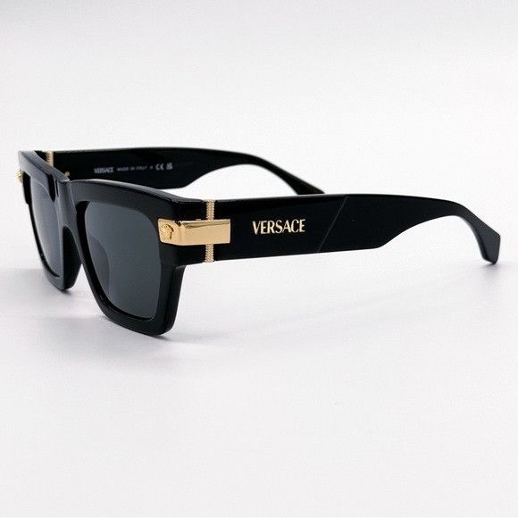Versace NEW VERSACE MOD 4464 GB1/87 BLACK VE4464 GB187 UNISEX SUNGLA Size ONE SIZE - 6 Thumbnail