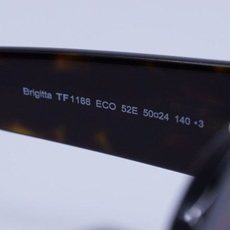 Tom Ford Tom Ford Brigitta FT1188 52E Sunglasses Havana Rectangle Size ONE SIZE - 8 Thumbnail