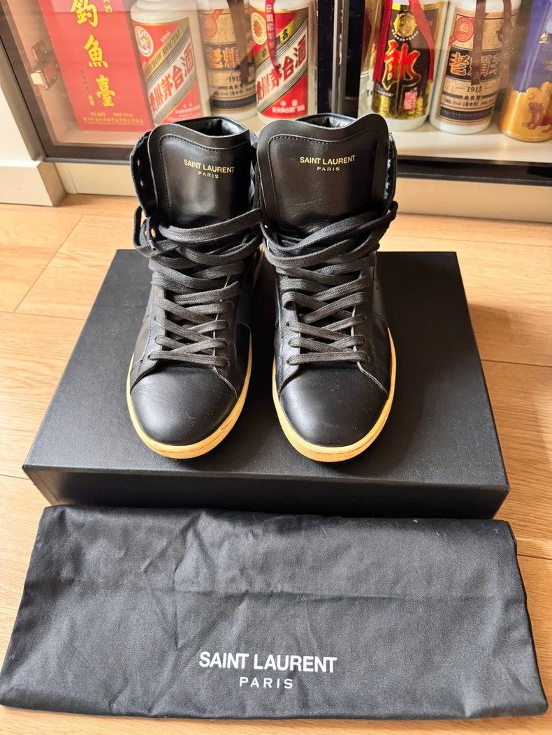 Saint Laurent Paris Saint laurent paris 13AW first year high-top sneakers shoes Size US 7 / EU 40 - 4 Thumbnail