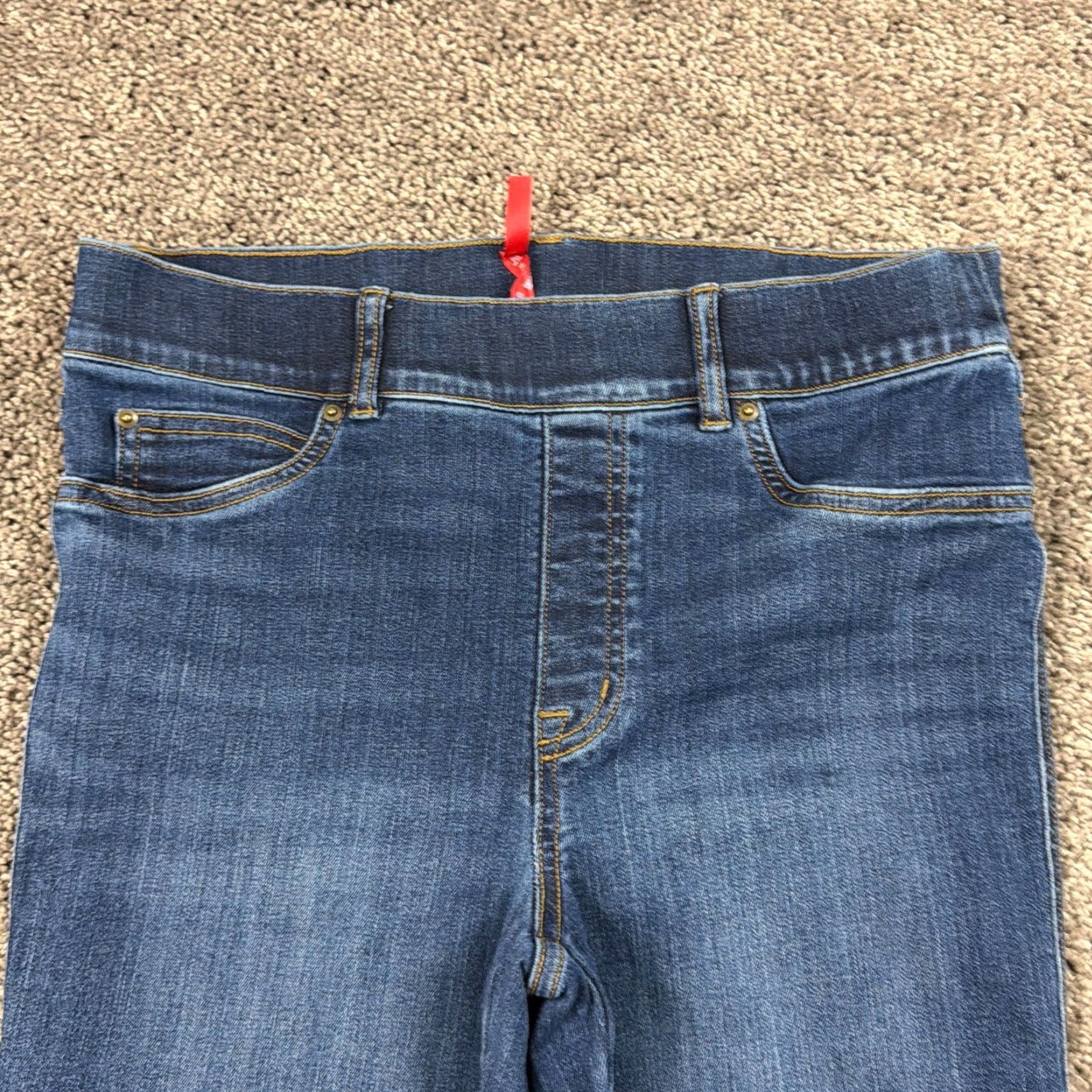 Spanx Spanx Jeans Womens M Flare High Rise Slim Dark Pull On Stretch 20327R 29x33 Size 32" / US 10 / IT 46 - 2 Thumbnail