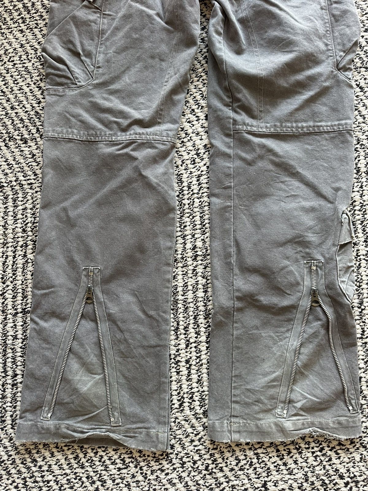 Vintage Vintage Grey Cargos with Dual Pockets Size 29" - 5 Thumbnail