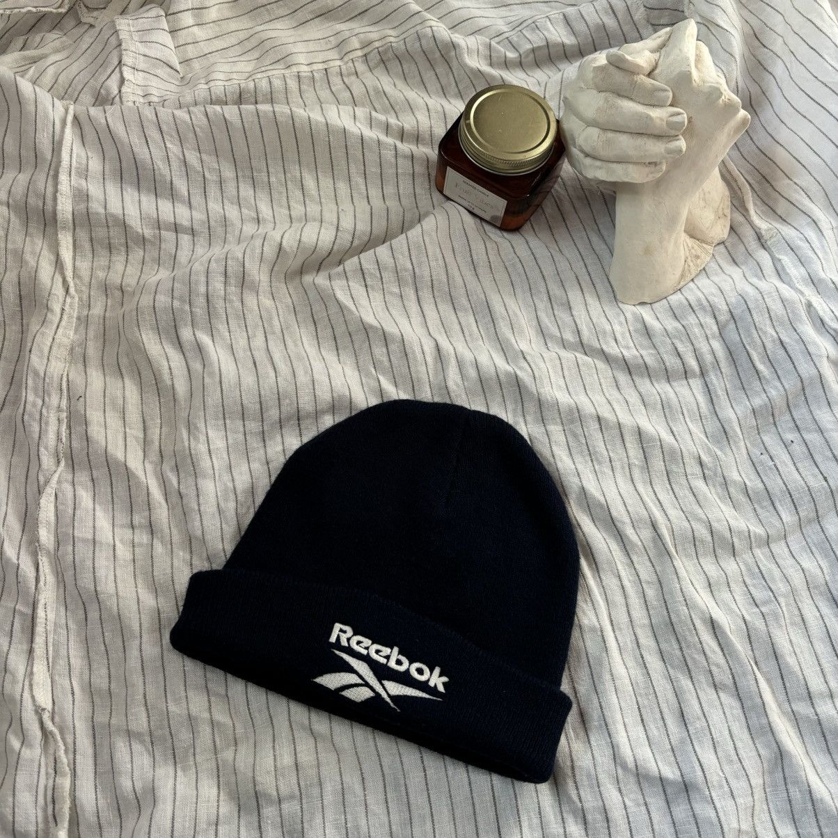 Reebok Reebok vintage winter hat one size dark blue streetwear rare Size ONE SIZE - 1 Thumbnail