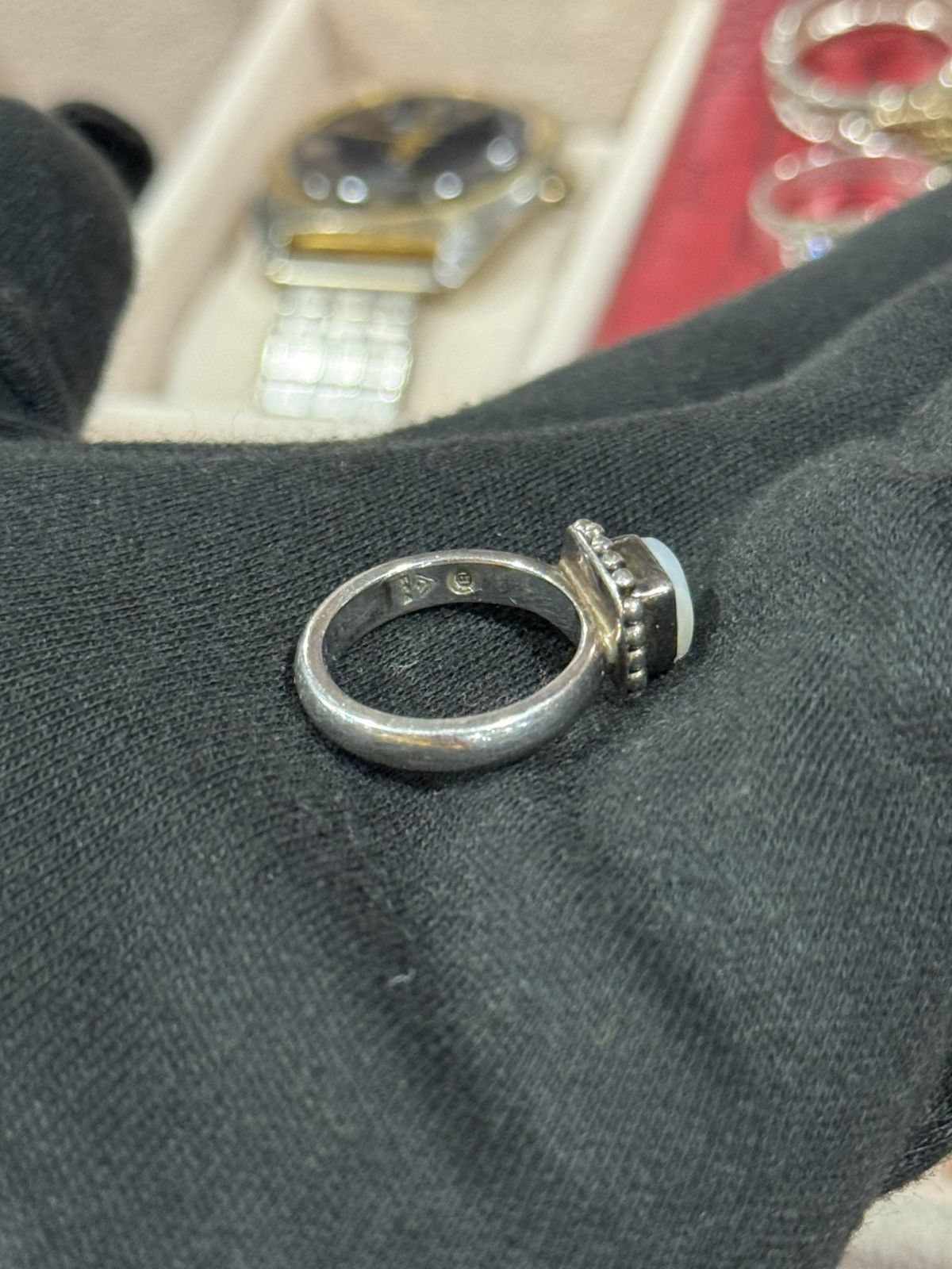 Sterling Silver Silpada Sterling Silver Square Frame Ring – Vintage 925 Size ONE SIZE - 10 Thumbnail