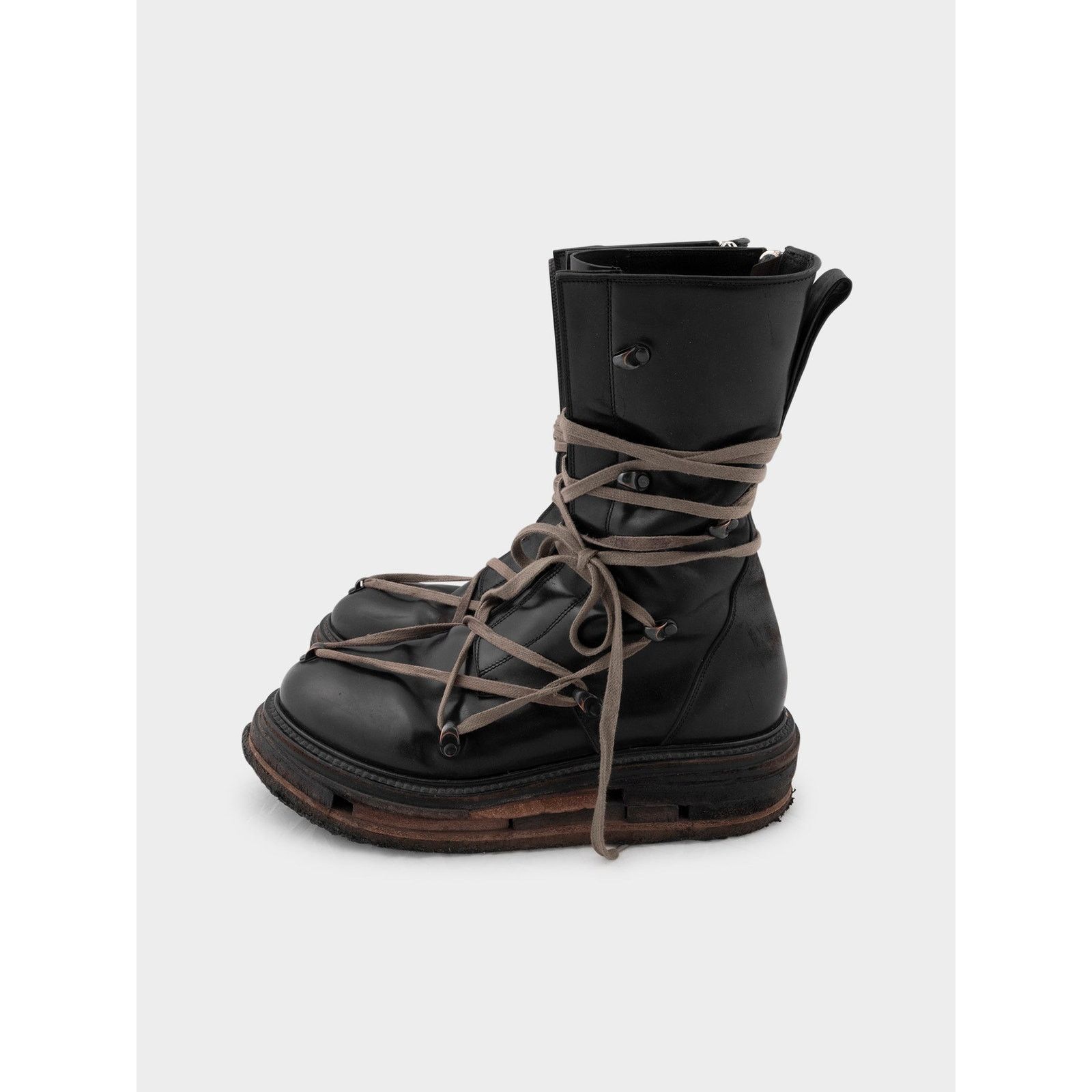 Rick Owens ‘Glitter’ Lego Sole Pentagram Boots Size US 9 / EU 42 - 2 Thumbnail