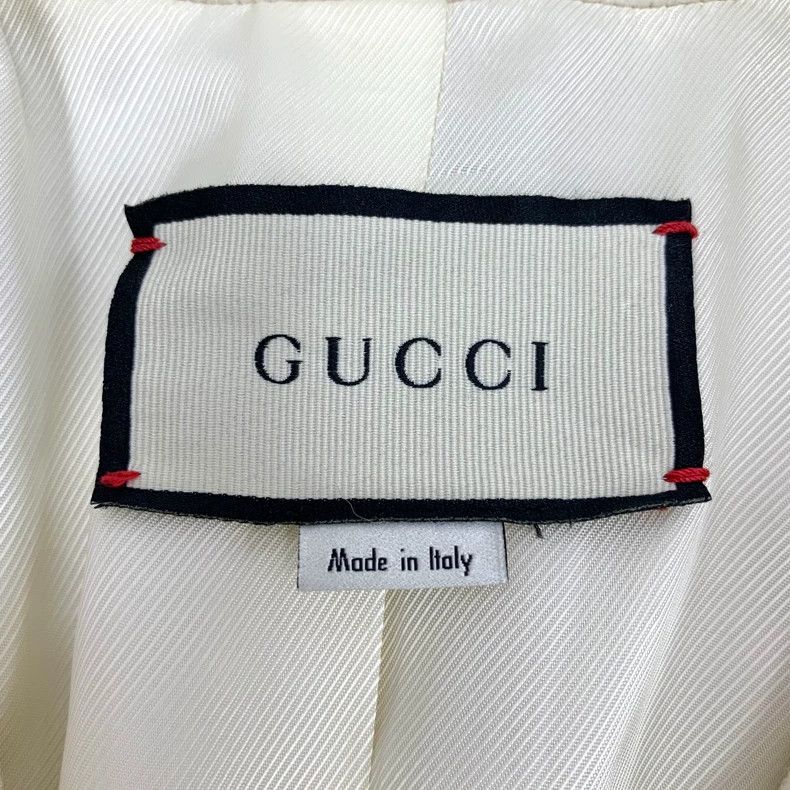 Gucci Gucci Beige wool lapel single-breasted long-sleeved coat 25 Size XS / US 0-2 / IT 36-38 - 6 Thumbnail
