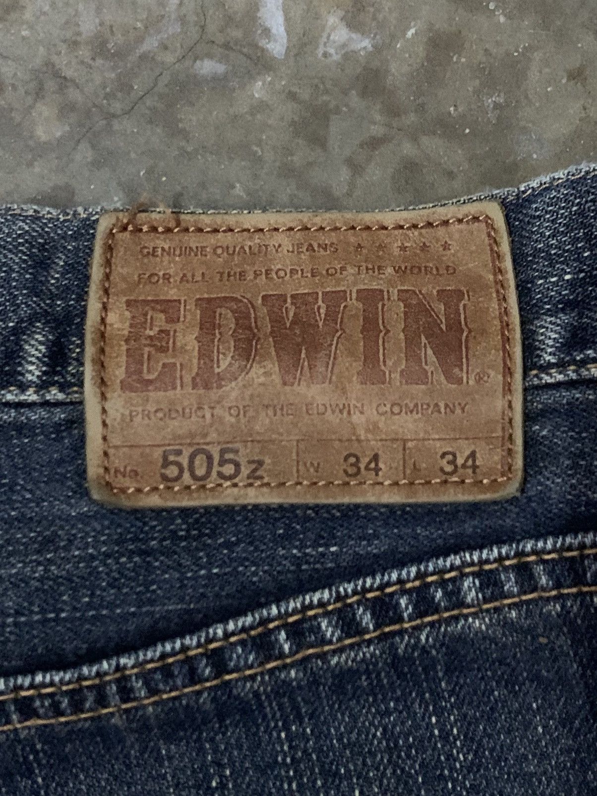 Edwin × Japanese Brand × Vintage Edwin 505Z Flare Selvedge Denim Jeans Size US 34 / EU 50 - 10 Thumbnail
