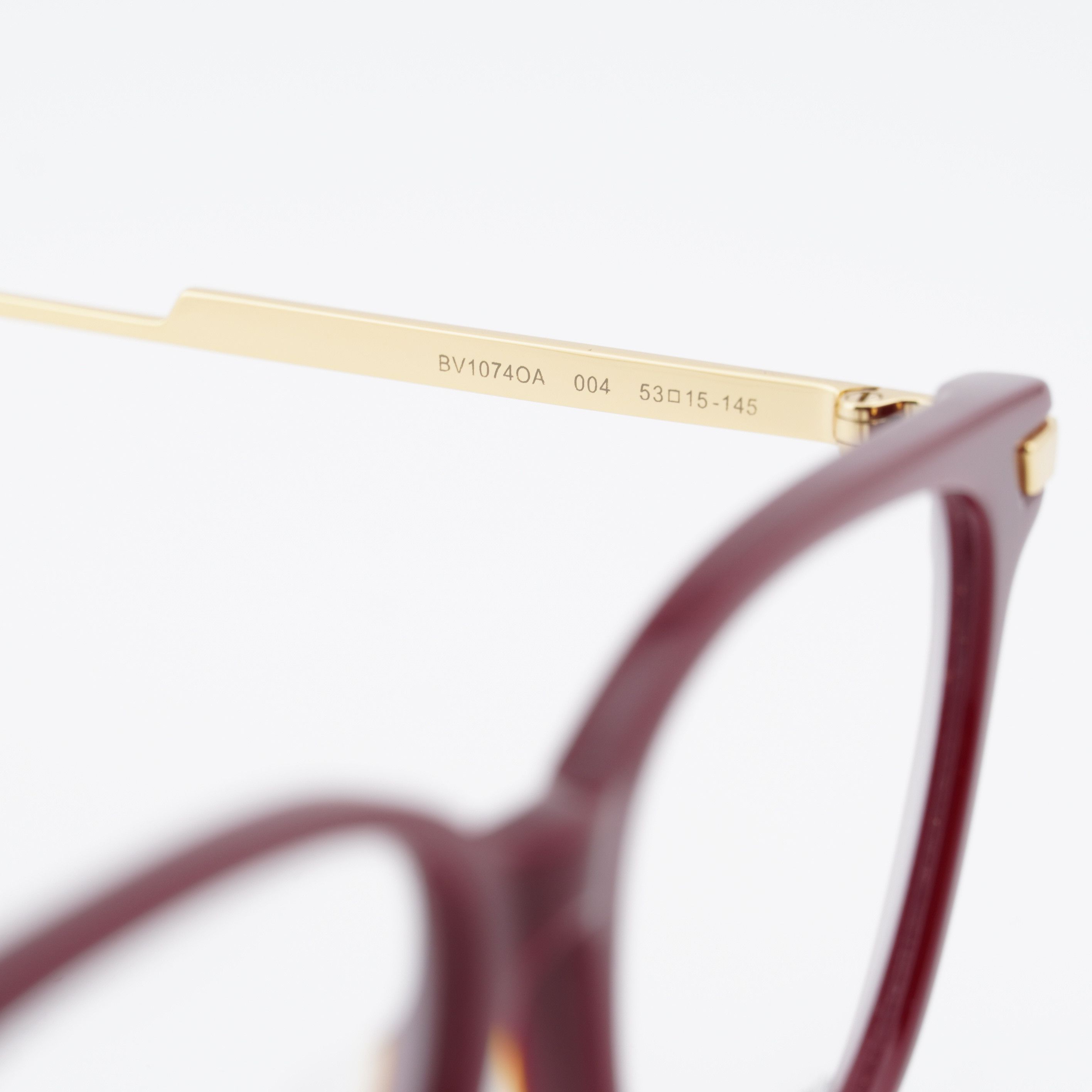 Bottega Veneta Bottega Veneta BV1074OA 004 Eyeglasses Burgundy/Gold 53mm Size ONE SIZE - 8 Thumbnail