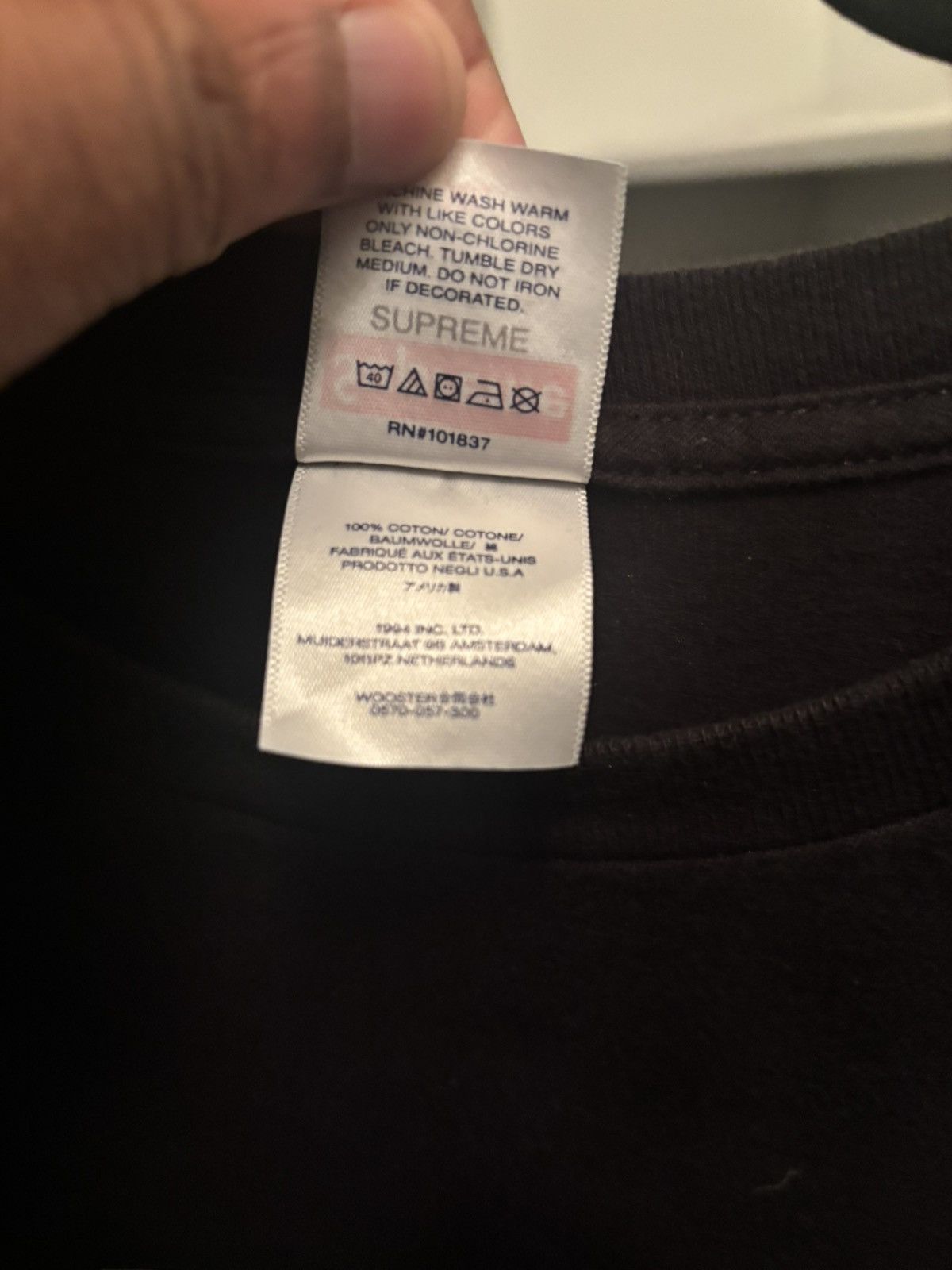 Supreme SUPREME TEE Size US XL / EU 56 / 4 - 4 Thumbnail