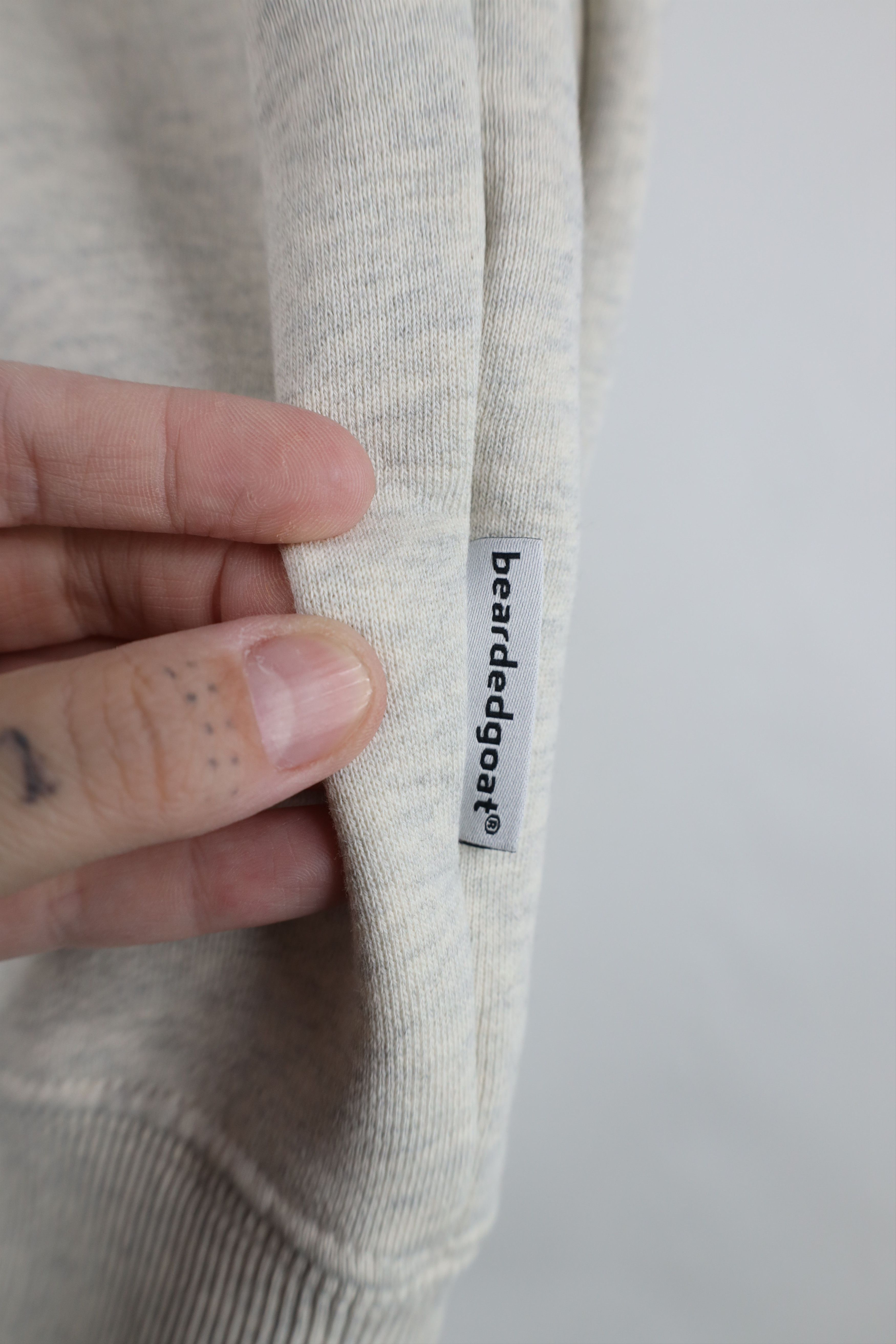 Vintage Beardedgoat Overnight Hoodie Sweatshirt Heather Gray Size M / US 6-8 / IT 42-44 - 11 Thumbnail