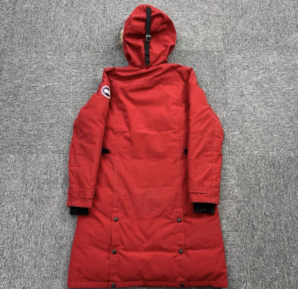 Canada Goose Canada Goose / Red Mid-Length Parka Down Jacket K12 Size XS / US 0-2 / IT 36-38 - 2 Thumbnail