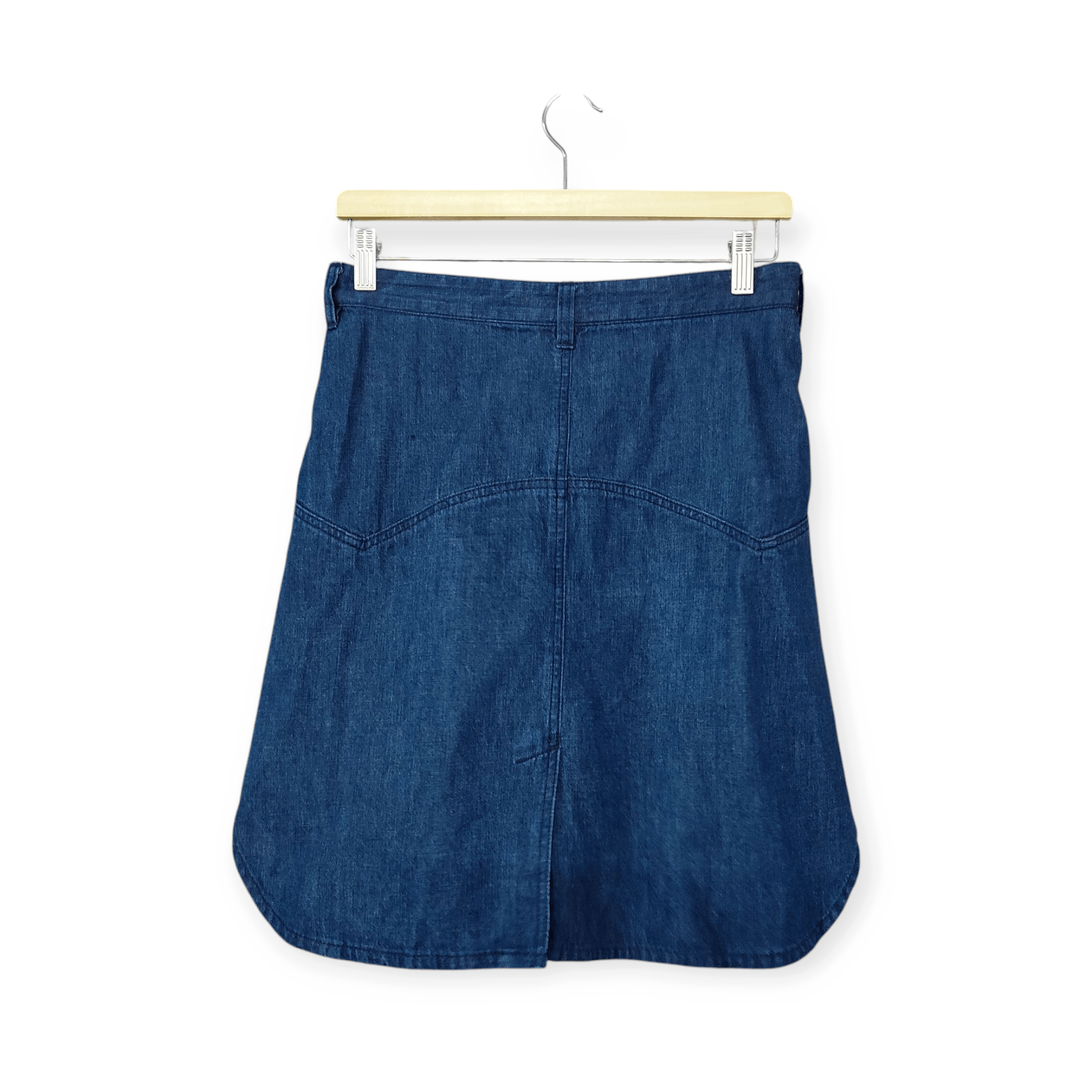Japan Blue White Mountaineering 2014SS Denim Blue Short Skirts Size 29" - 3 Thumbnail