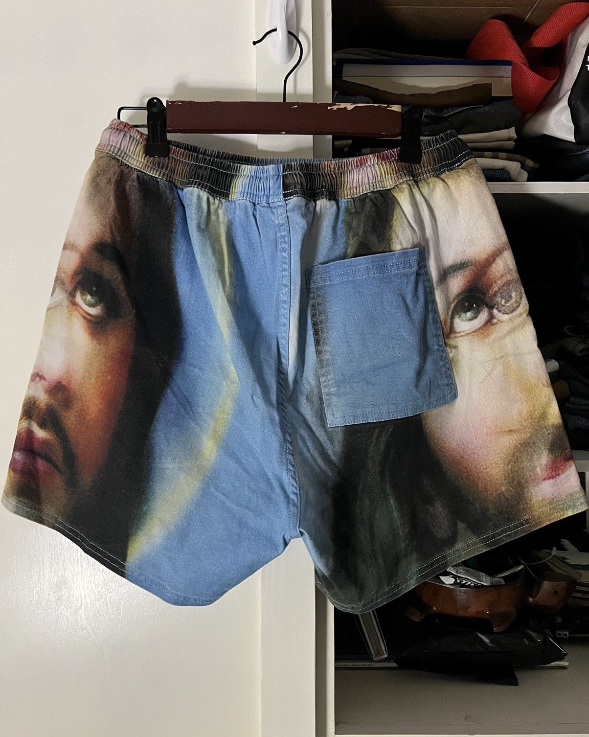 Pleasures VERY RARE Pleasures Jesus Holy Shorts Size US 32 / EU 48 - 3 Thumbnail