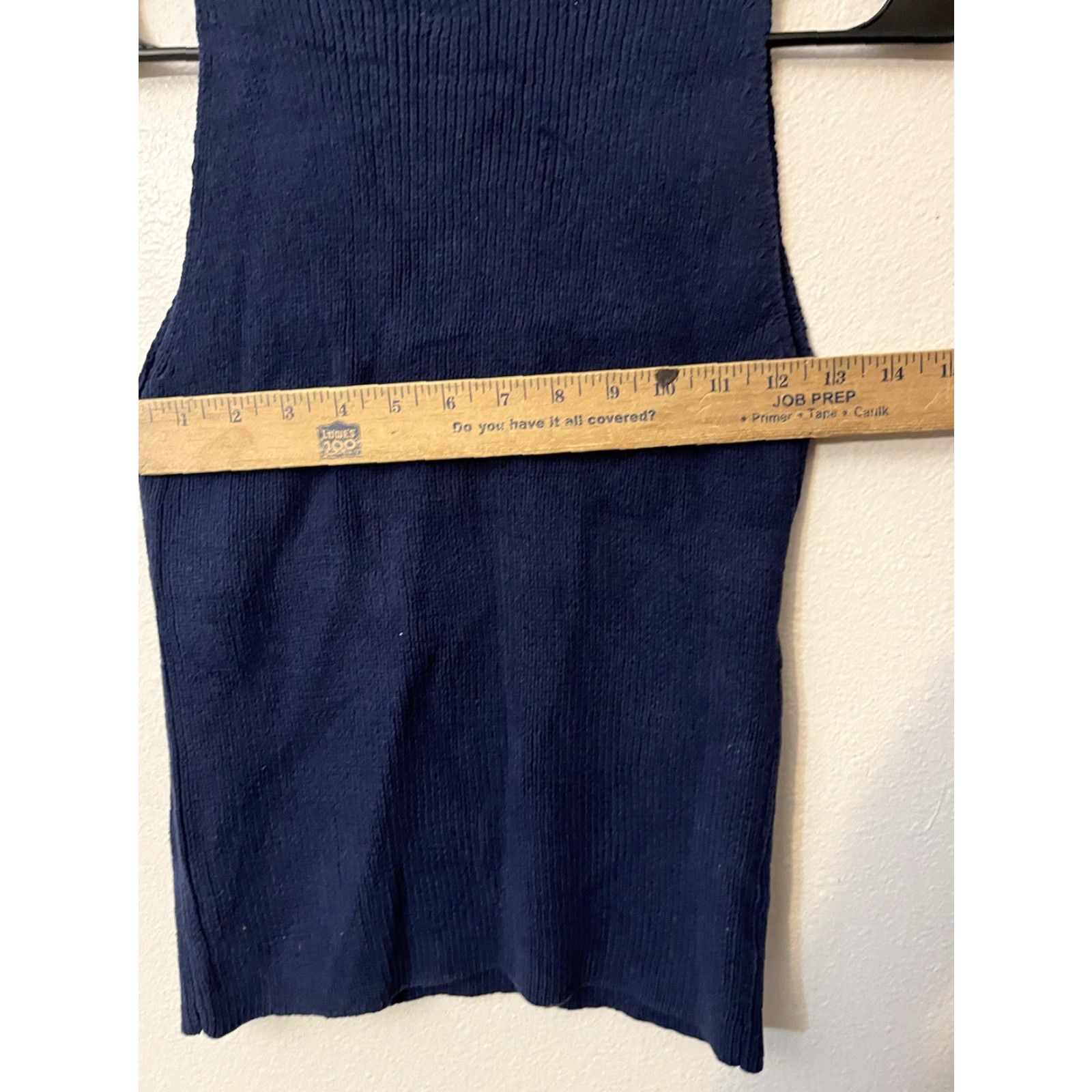 Ann Taylor VINTAGE Ann Taylor Women's Sweater Sleeveless Pullover XS Blue Cotton Casual Office Workwear Size XS / US 0-2 / IT 36-38 - 5 Thumbnail