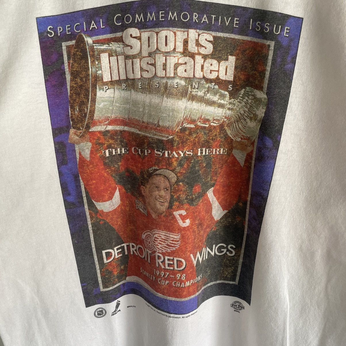 NHL × Vintage Vintage Detroit Red Wings Stanley Cup Newspaper Print Size US L / EU 52-54 / 3 - 2 Thumbnail