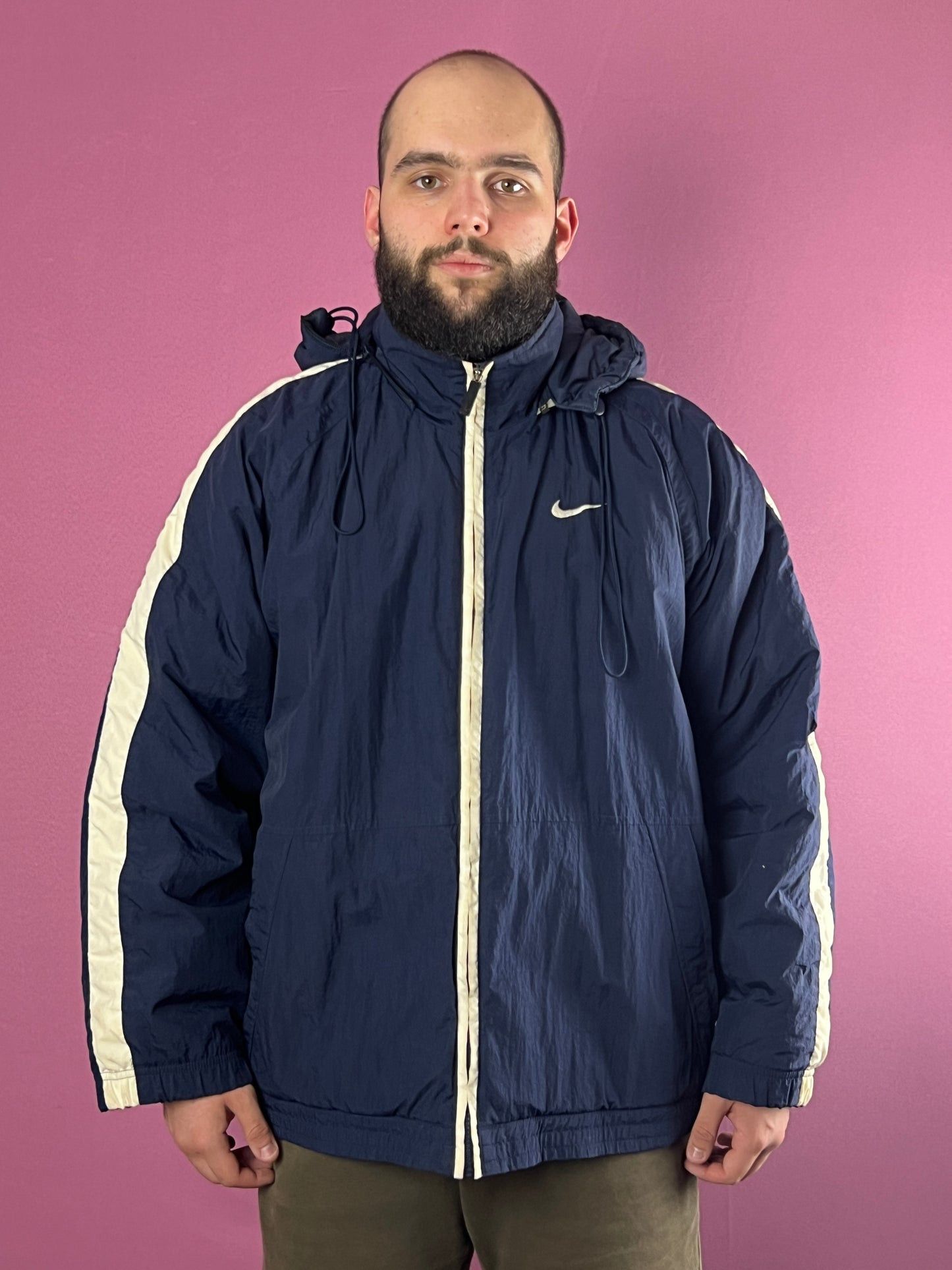 Nike 90s Nike Big Swoosh Vintage Men's Puffer Coat/Jacket - L Size US L / EU 52-54 / 3 - 2 Thumbnail