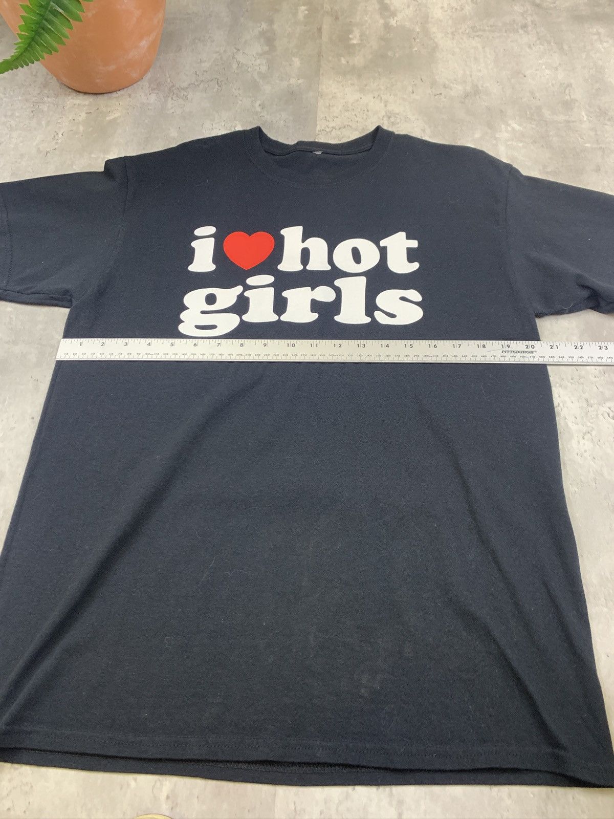 I Love NY × Vintage I ❤️ Hot Girls T Shirt Y2K Black Size US L / EU 52-54 / 3 - 4 Thumbnail