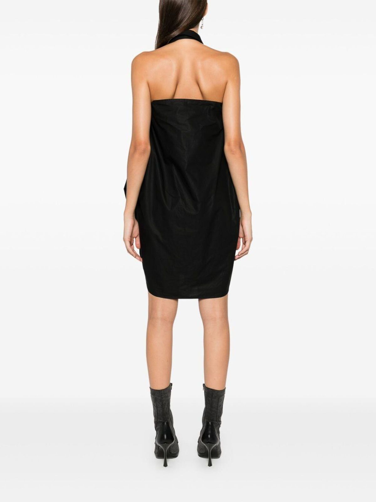 Balenciaga oc11z0426 Suspended Shirt Dress in Black Size S / US 4 / IT 40 - 7 Thumbnail