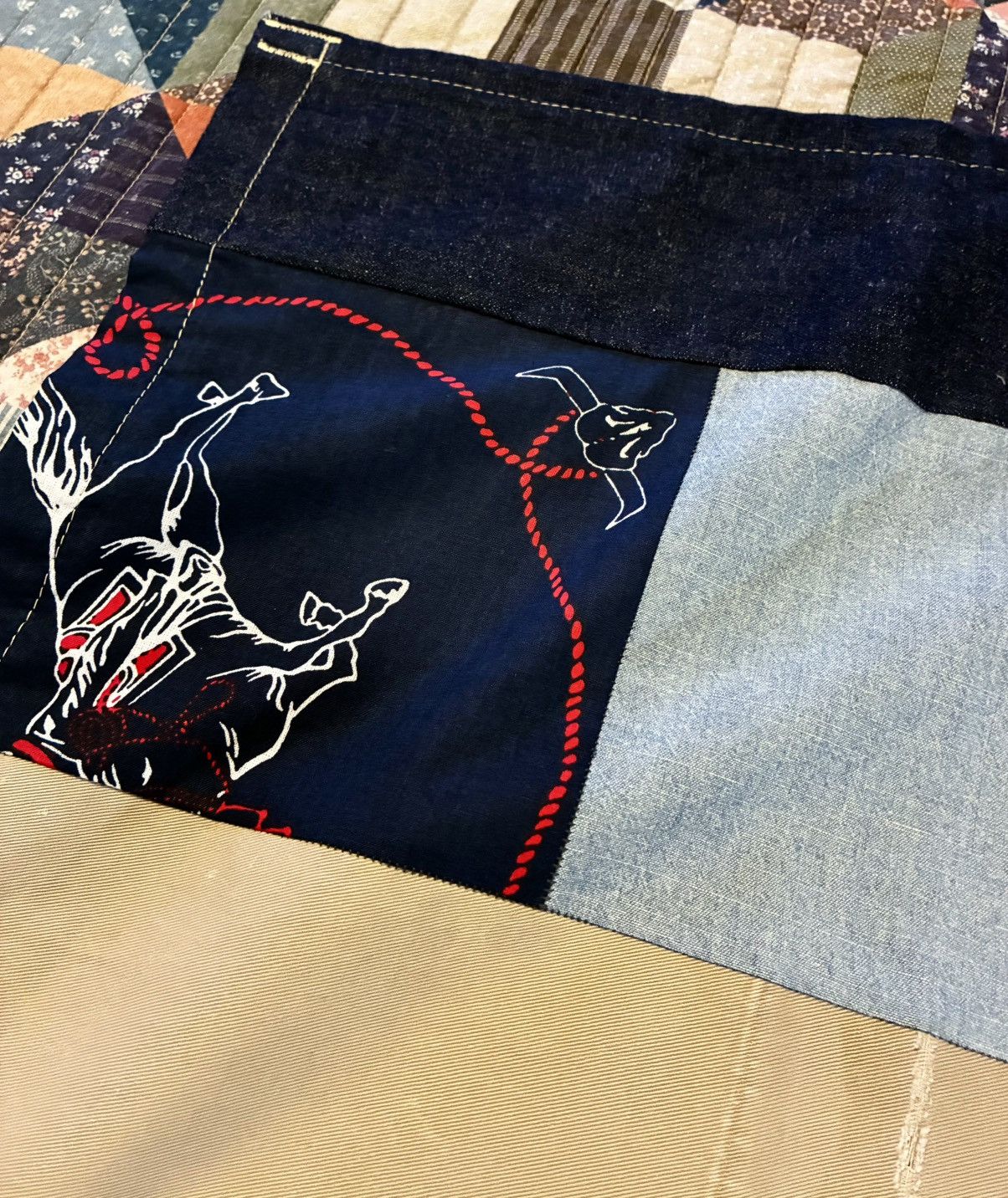 RRL Ralph Lauren CUSTOM RRL/RL SCARF (100% UPCYCLED RL FABRICS)- 1 OF A KIND Size ONE SIZE - 14 Thumbnail