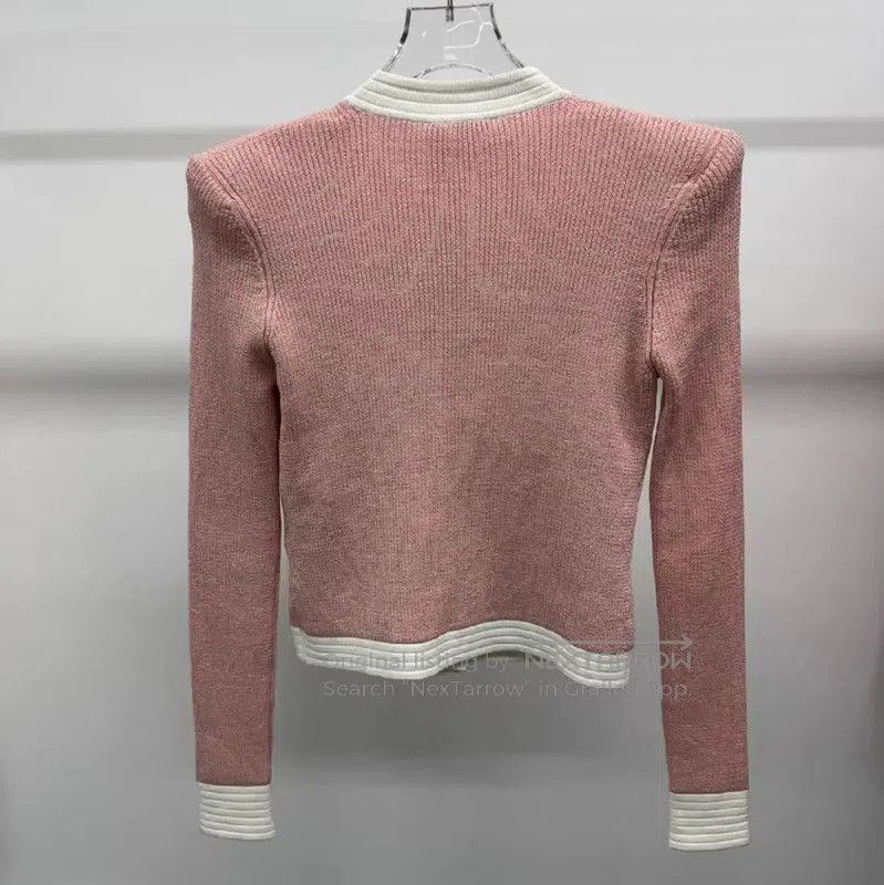 Balmain Balmain Pink Cardigan for Women . Size M / US 6-8 / IT 42-44 - 2 Thumbnail
