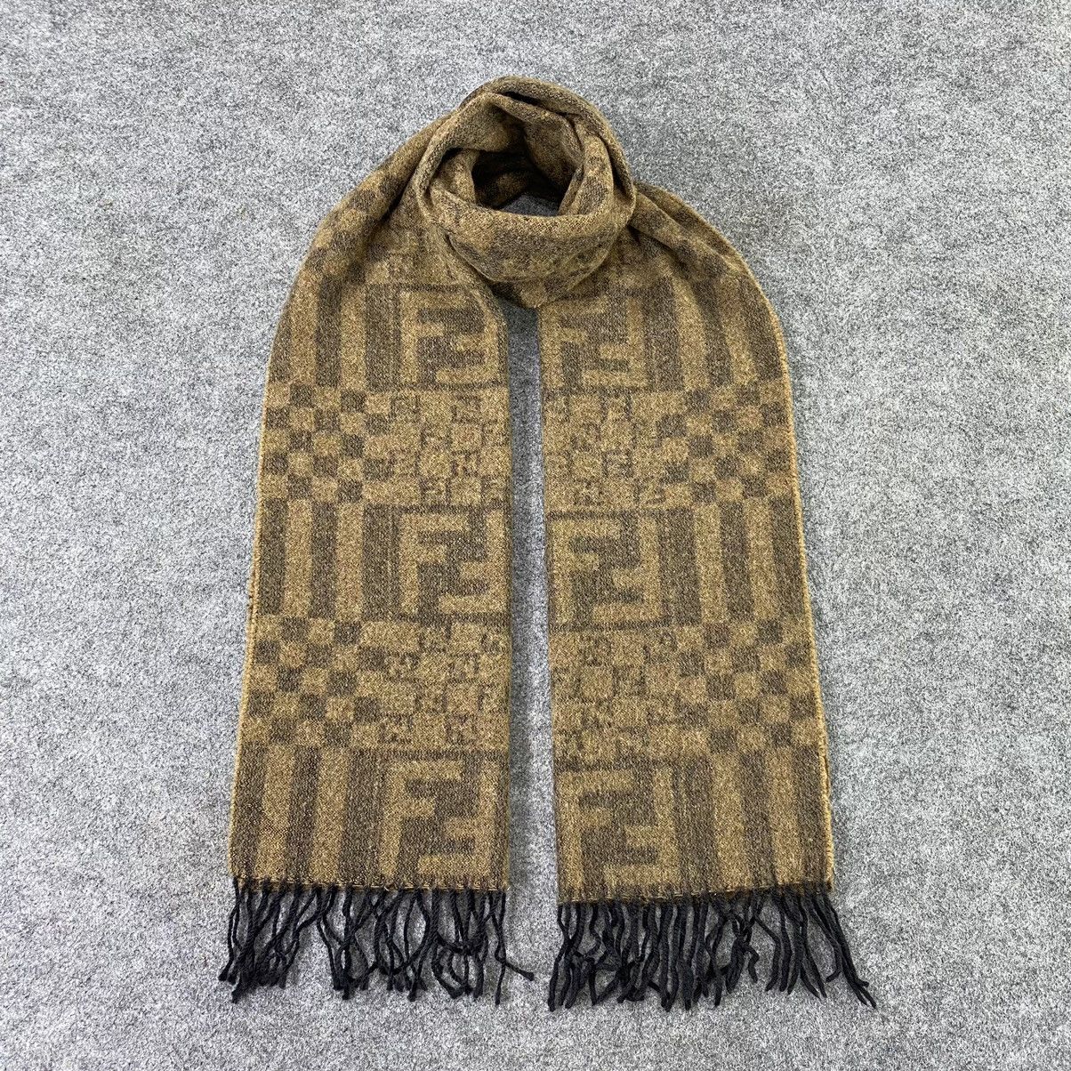 Fendi × Vintage Fendi Wool Scarf / Muffler / Neckwear- K020 Size ONE SIZE - 1 Thumbnail