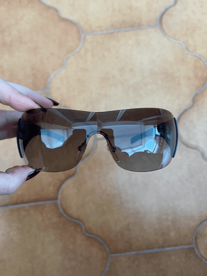 Prada × Vintage PRADA Sunglasses Wrap Star Sport Rimless Luna Rossa Symbol Size ONE SIZE - 4 Thumbnail