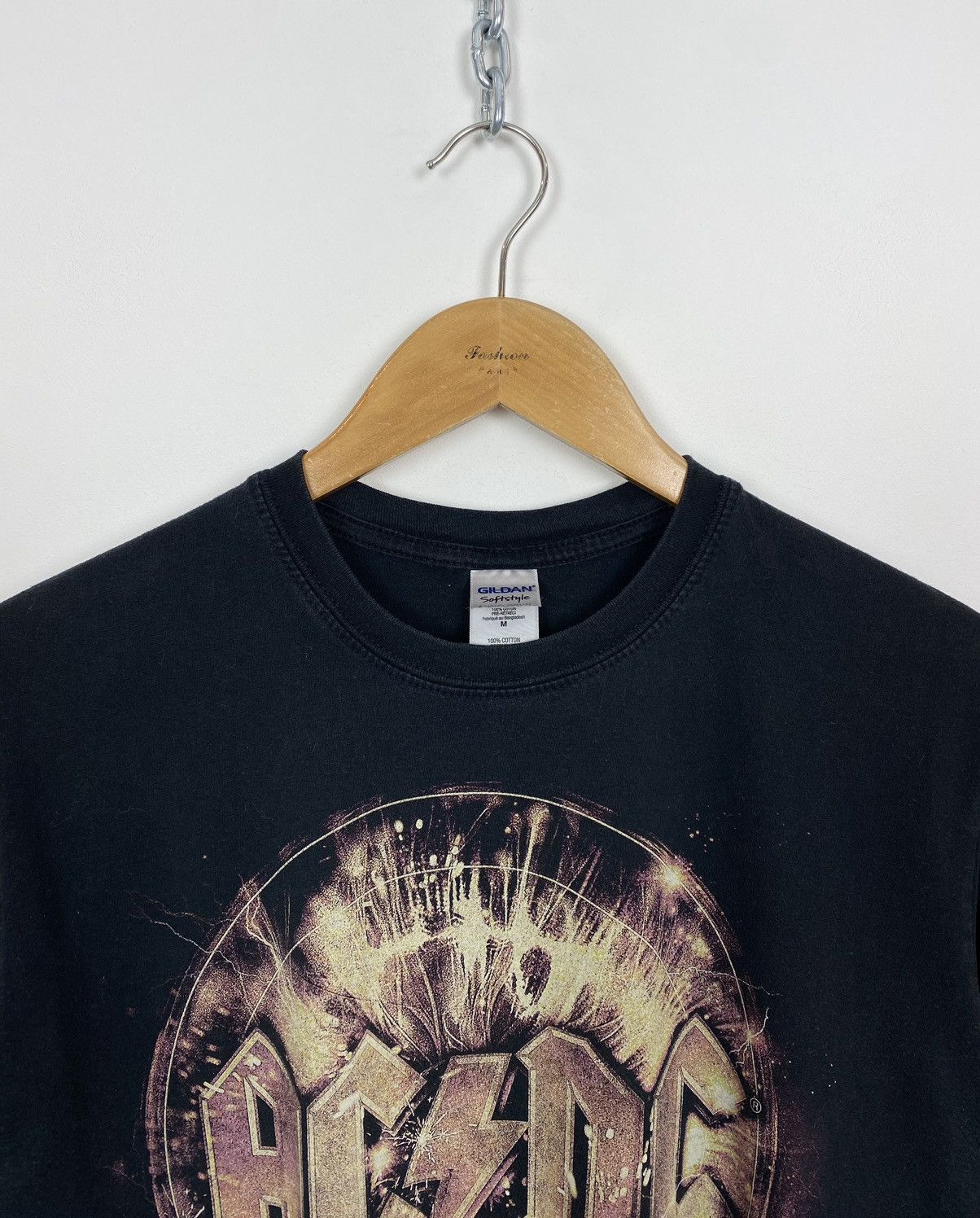 Band Tees AC/DC 2014 Gildan Black Short Sleeve T-Shirt Size Medium Size US M / EU 48-50 / 2 - 2 Thumbnail